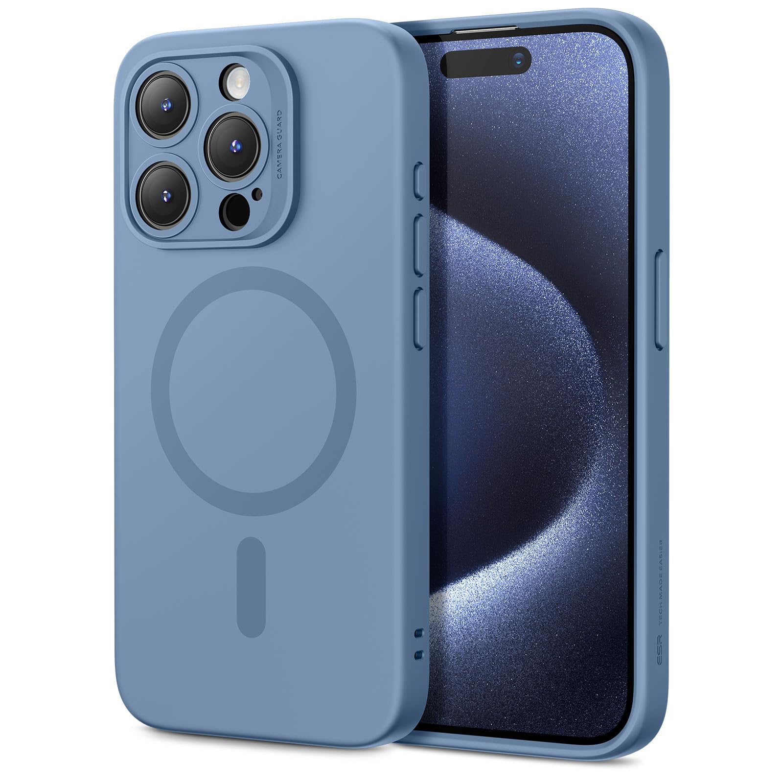 Foto 2 pulgar | Funda Esr Para Iphone 15 Pro Con Carga Magnética Magsafe, Color Azul Claro - Venta Internacional.