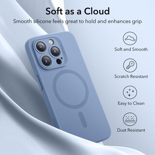 Foto 6 | Funda Esr Para Iphone 15 Pro Con Carga Magnética Magsafe, Color Azul Claro - Venta Internacional.