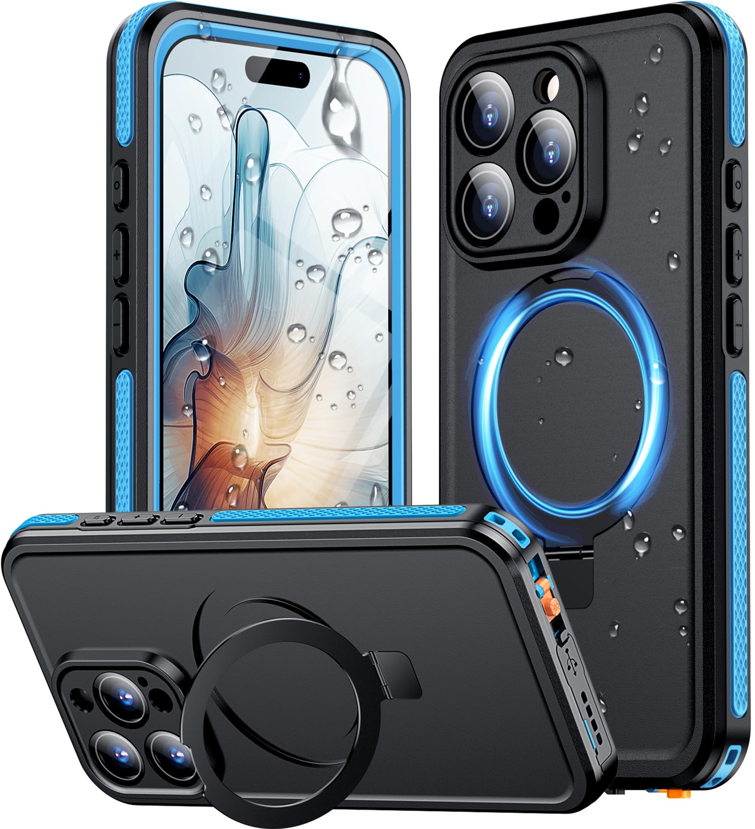 Funda De Teléfono Temdan Magnética Impermeable Para Iphone 16 Pro Max - Venta Internacional.
