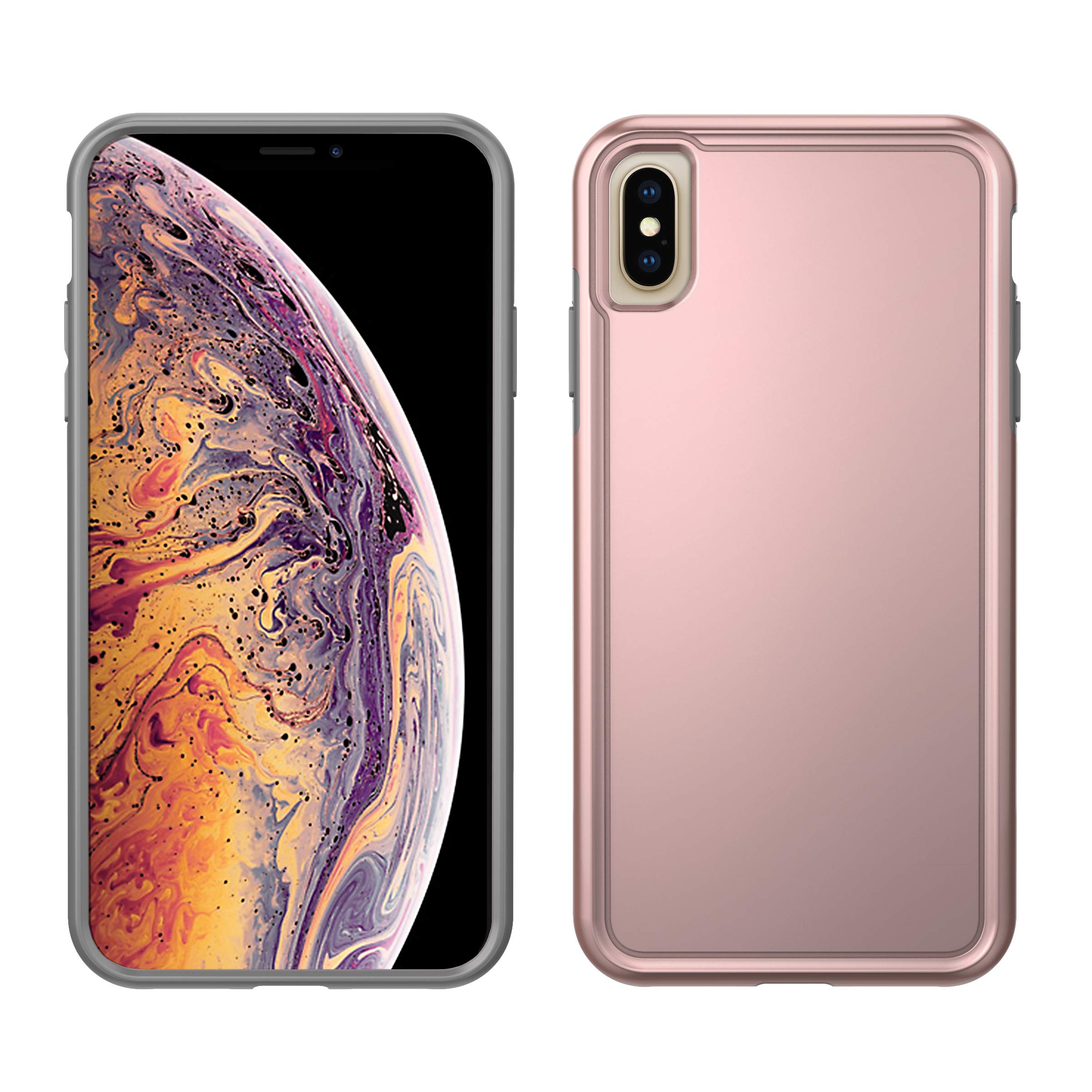 Foto 2 pulgar | Funda Pelican Adventurer Para Iphone Xs Max Metalizado En Oro Rosa Y Gris - Venta Internacional.