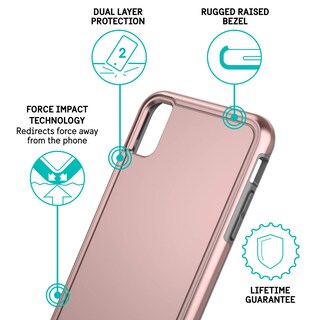 Foto 2 | Funda Pelican Adventurer Para Iphone Xs Max Metalizado En Oro Rosa Y Gris - Venta Internacional.