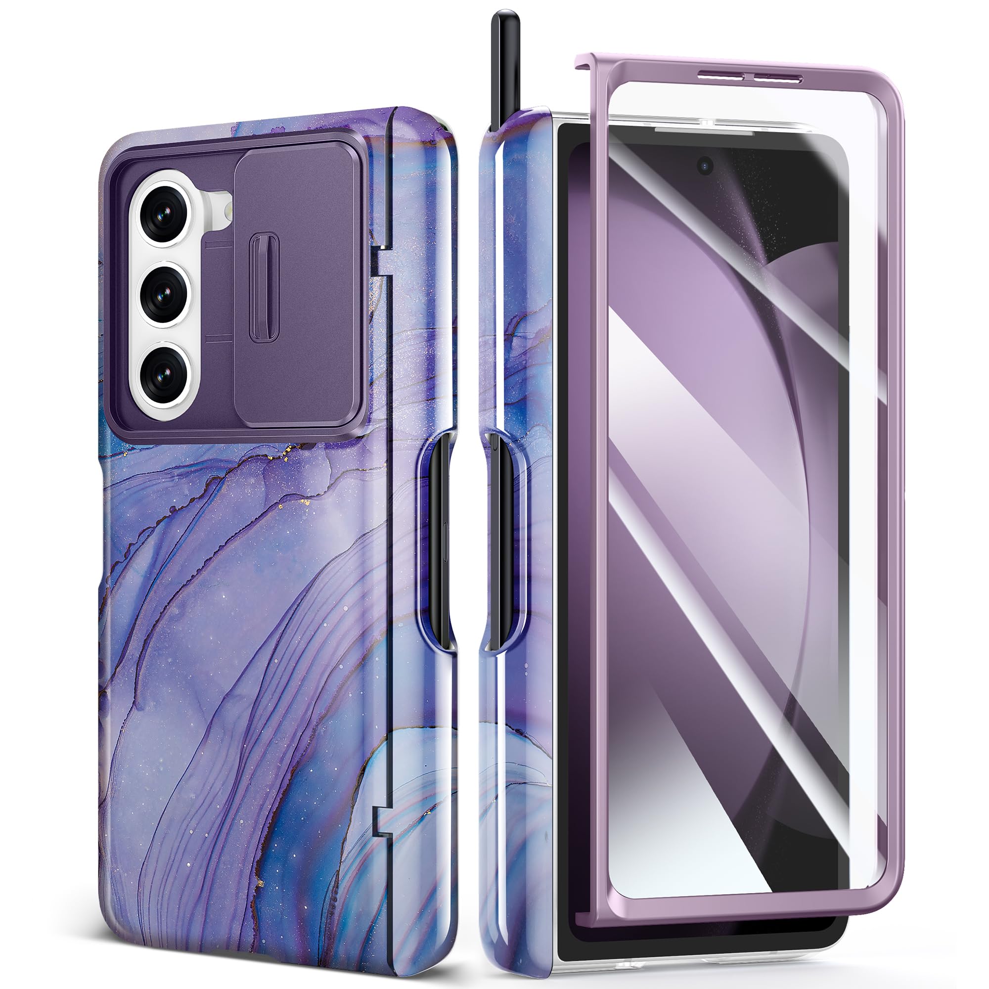 Foto 2 pulgar | Funda de Teléfono Gviewin para Samsung Galaxy Z Fold 6 con Soporte para Bolígrafos - Venta Internacional
