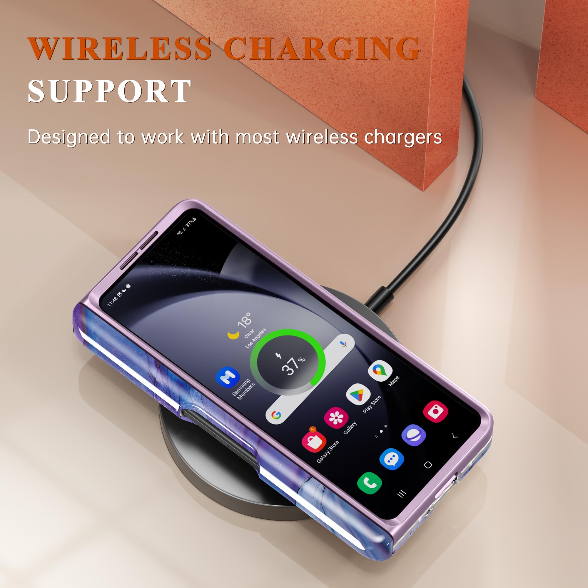 Foto 8 pulgar | Funda de Teléfono Gviewin para Samsung Galaxy Z Fold 6 con Soporte para Bolígrafos - Venta Internacional