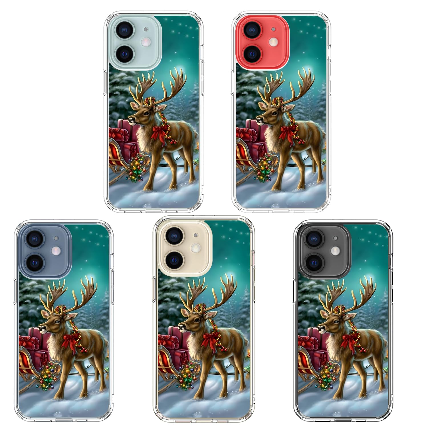 Foto 6 pulgar | Funda De Teléfono Icedio Christmas Para Iphone 12/12 Pro Con Pantalla P - Venta Internacional.