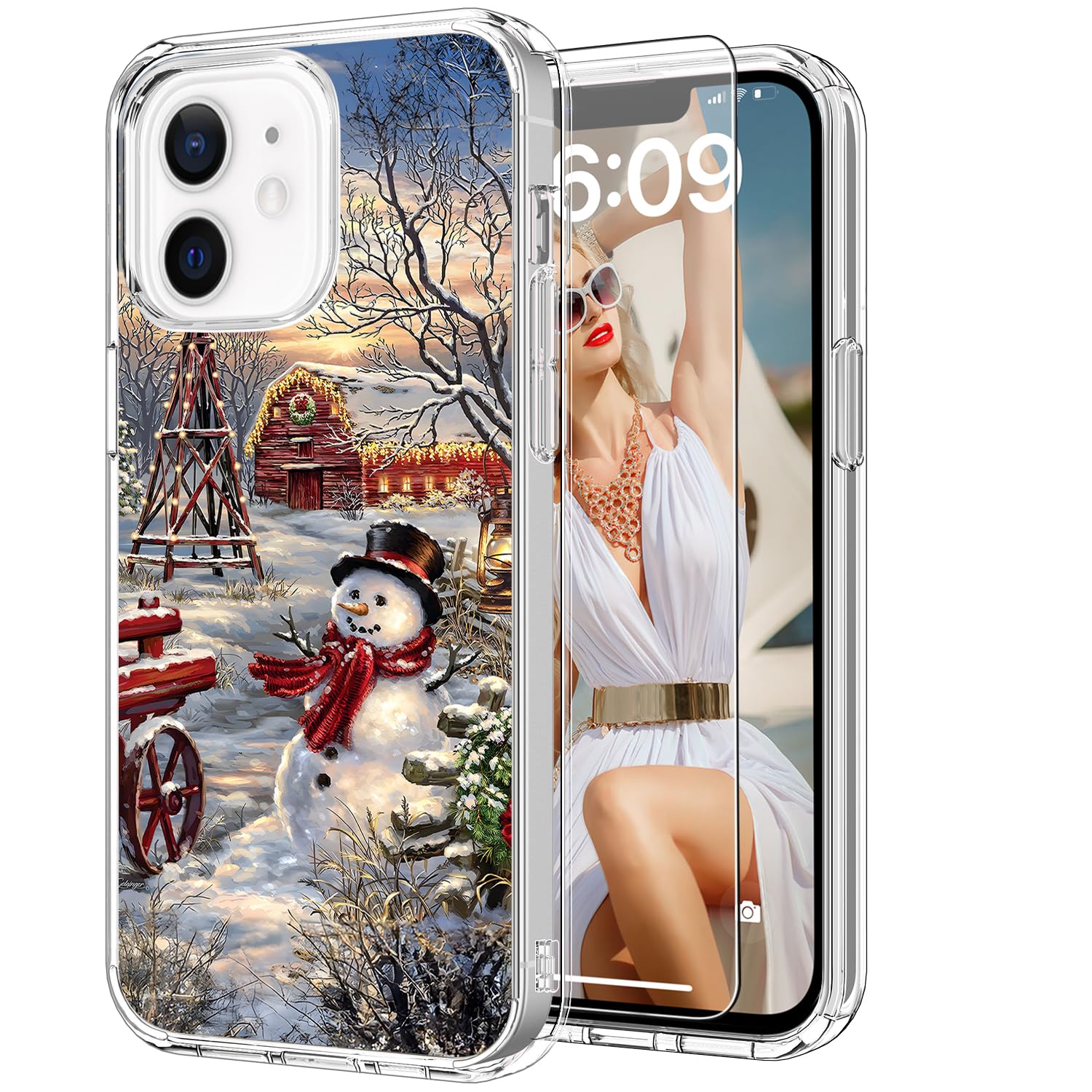 Foto 2 pulgar | Funda De Teléfono Icedio Christmas Para Iphone 12/12 Pro Con Pantalla P - Venta Internacional.