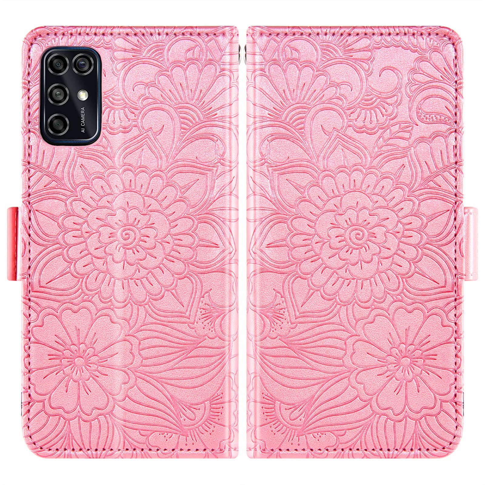 Foto 6 pulgar | Funda Para Teléfono Móvil Wallet + Cristal Templado Zte Blade V20 Smart Rose - Venta Internacional.