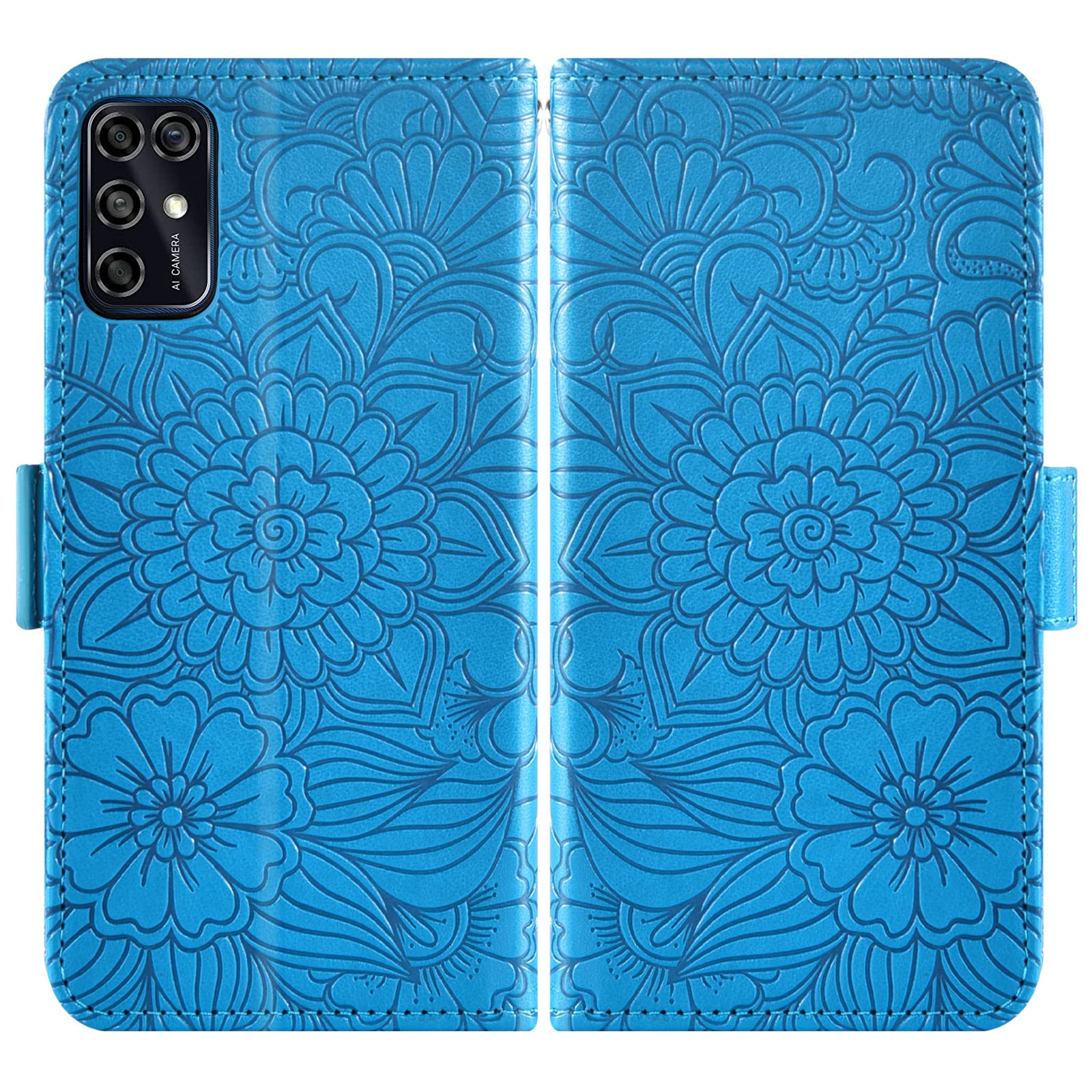 Foto 6 pulgar | Funda Para Teléfono Móvil Wallet + Cristal Templado Zte Blade V20 Smart Blue - Venta Internacional