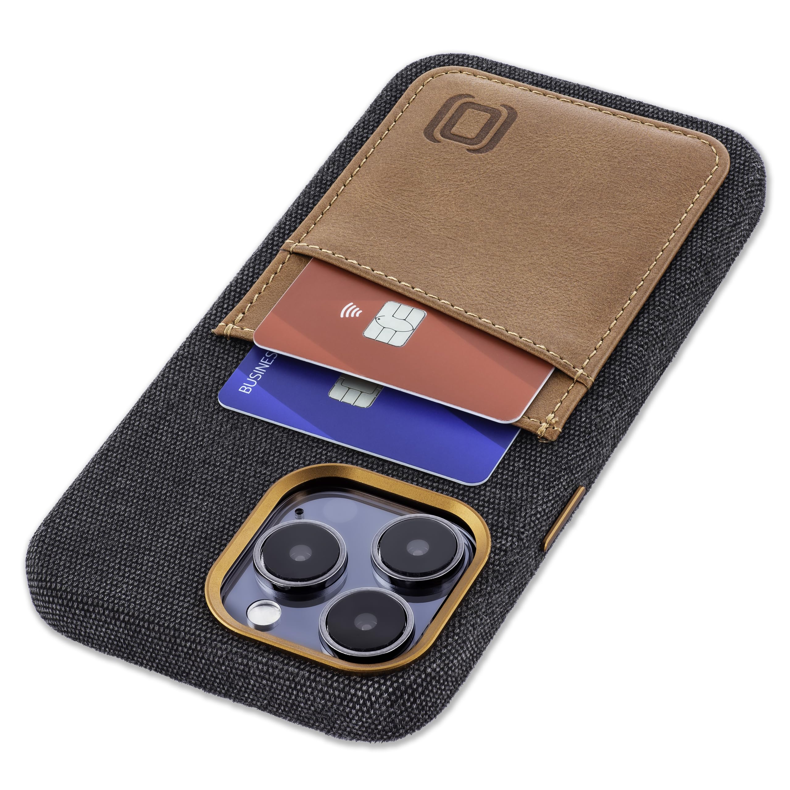 Foto 2 pulgar | Tarjetero De Tela Dockem M2f 15 Pro Max Con Cartera De Piel, Color Gris - Venta Internacional.