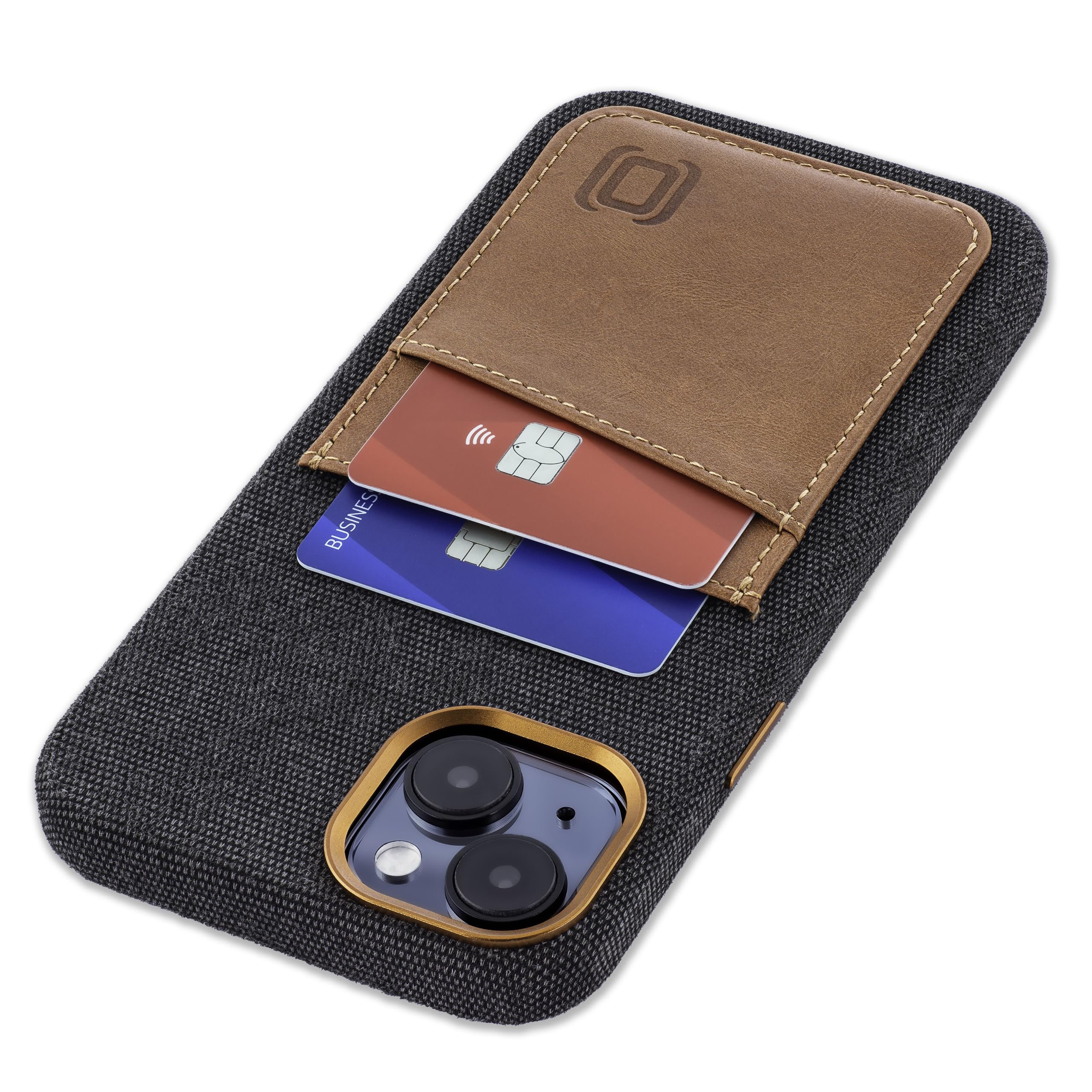 Foto 2 pulgar | Tarjetero De Tela Dockem M2f 15 Plus Con Placa De Metal Gris - Venta Internacional.