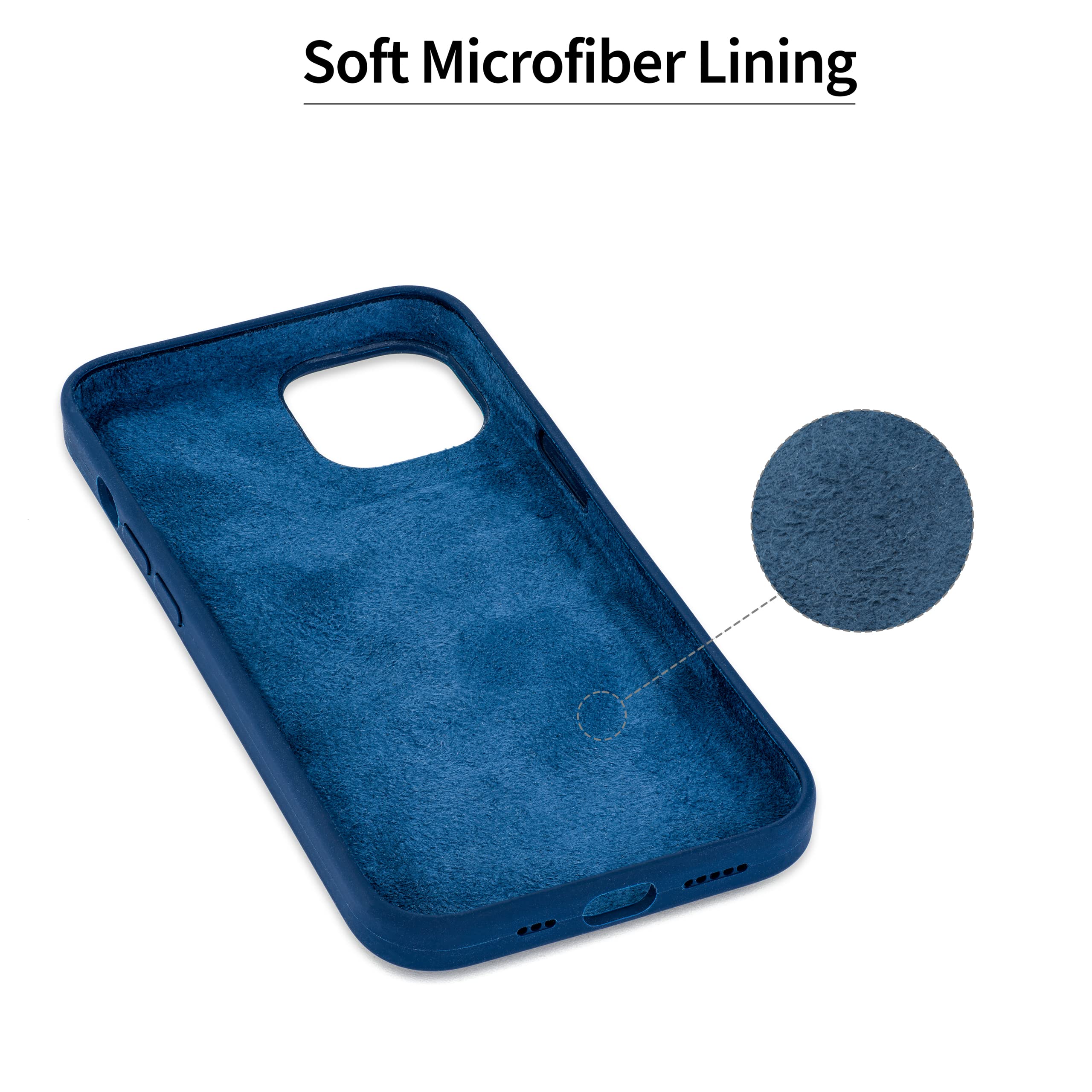 Foto 6 | Tarjetero Dockem Para Iphone 14 Con Carcasa De Silicona Líquida, Color Azul Marino - Venta Internacional.