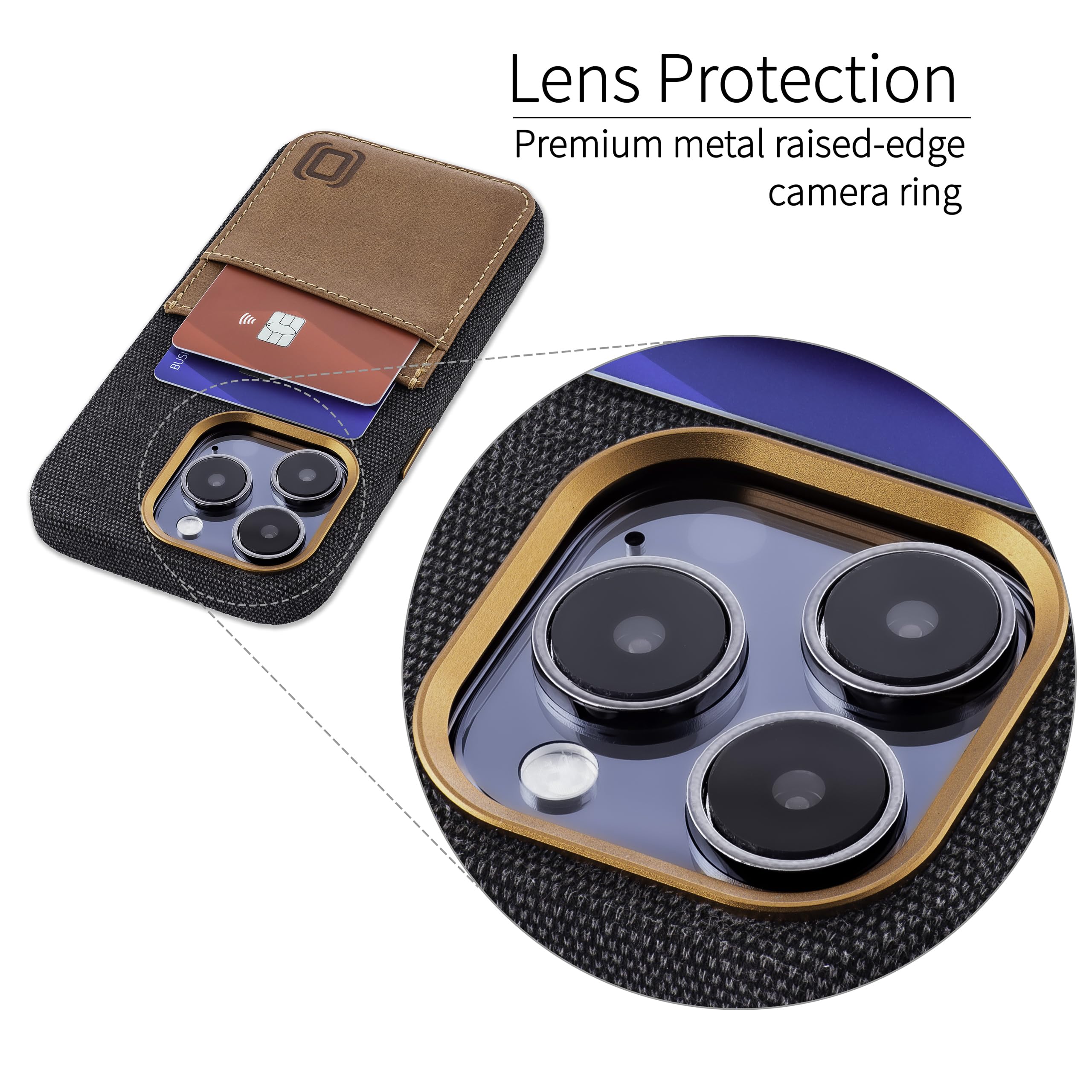Foto 8 pulgar | Tarjetero De Tela Dockem M2f 15 Pro Con Cartera De Piel Gris - Venta Internacional.