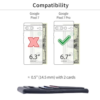 Foto 2 | Funda De Tarjeta Dockem Liquid Silicone Para Google Pixel 7 Pro Black - Venta Internacional.