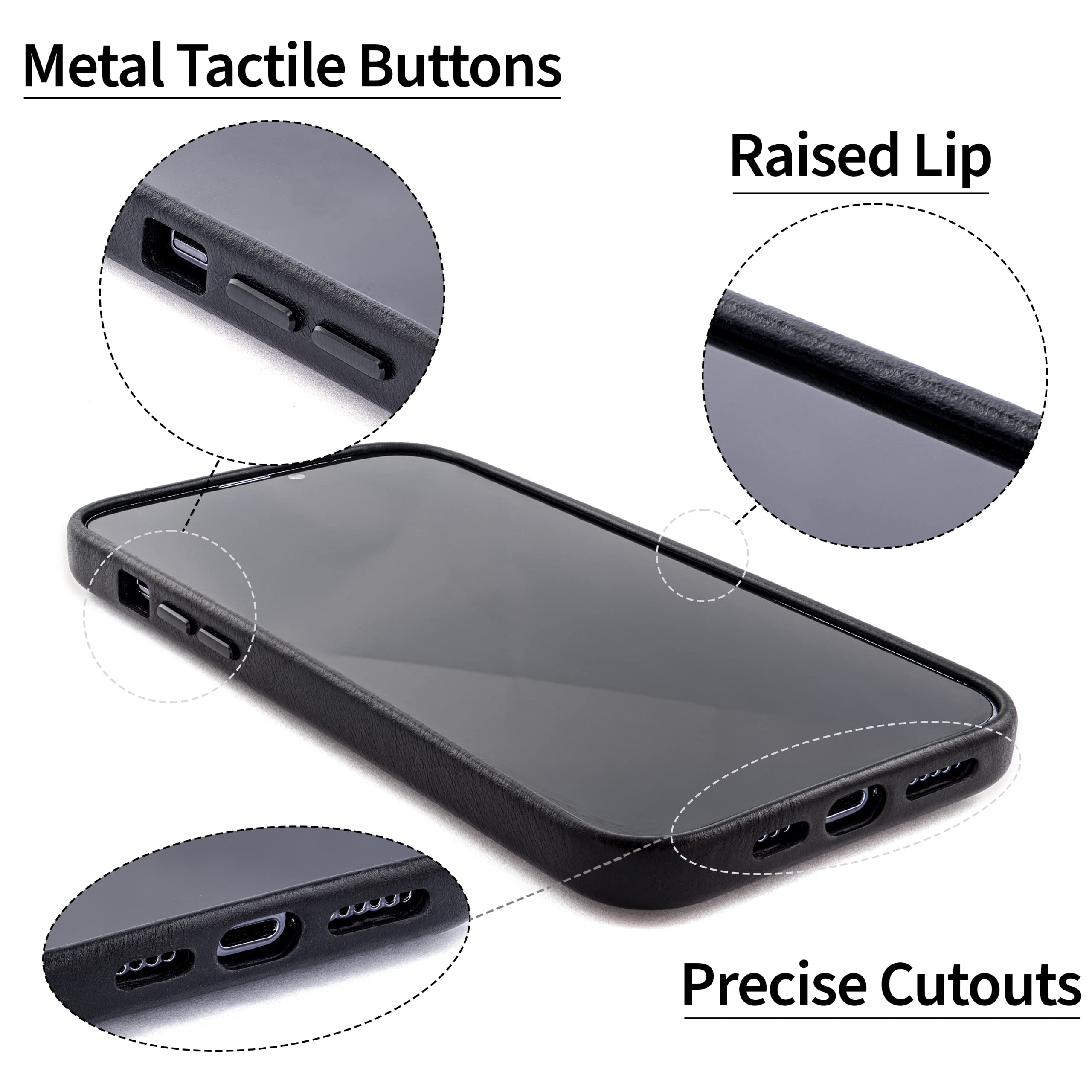 Foto 6 pulgar | Tarjetero Dockem De Piel Auténtica Para Iphone 13 Pro Max, Color Negro - Venta Internacional.