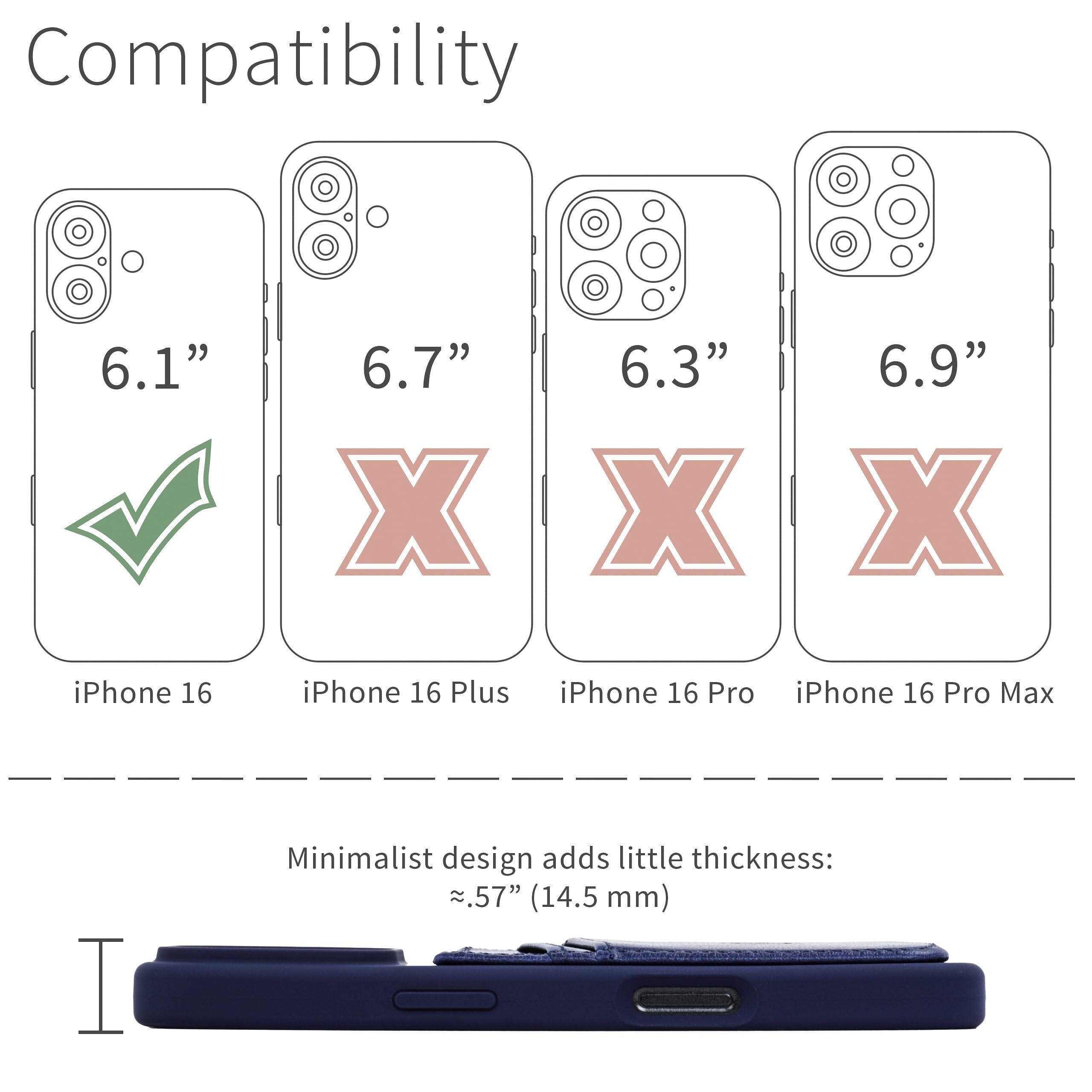 Foto 3 pulgar | Tarjetero Dockem Para Iphone 16 Con Carcasa De Silicona Líquida - Venta Internacional.