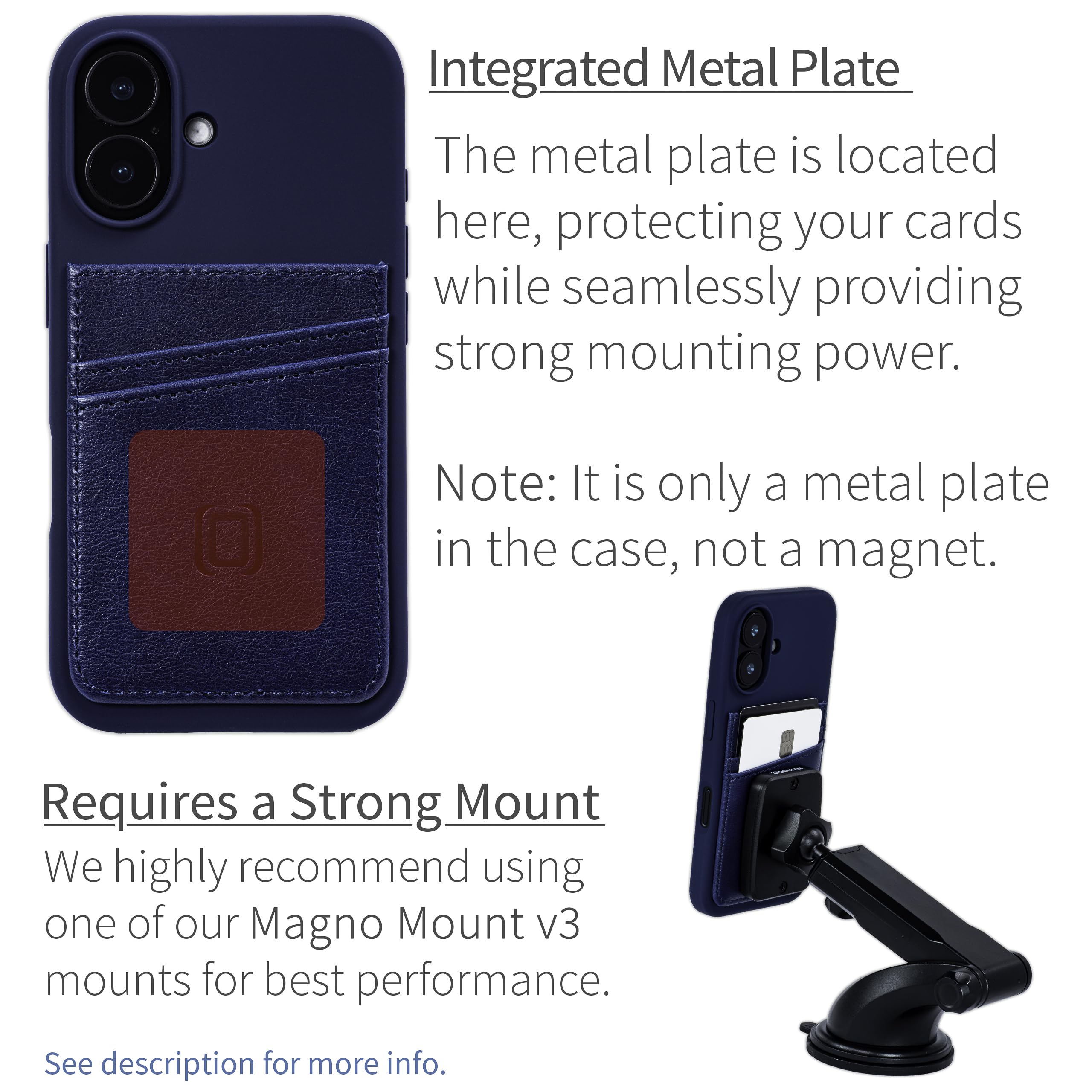 Foto 4 pulgar | Tarjetero Dockem Para Iphone 16 Con Carcasa De Silicona Líquida - Venta Internacional.