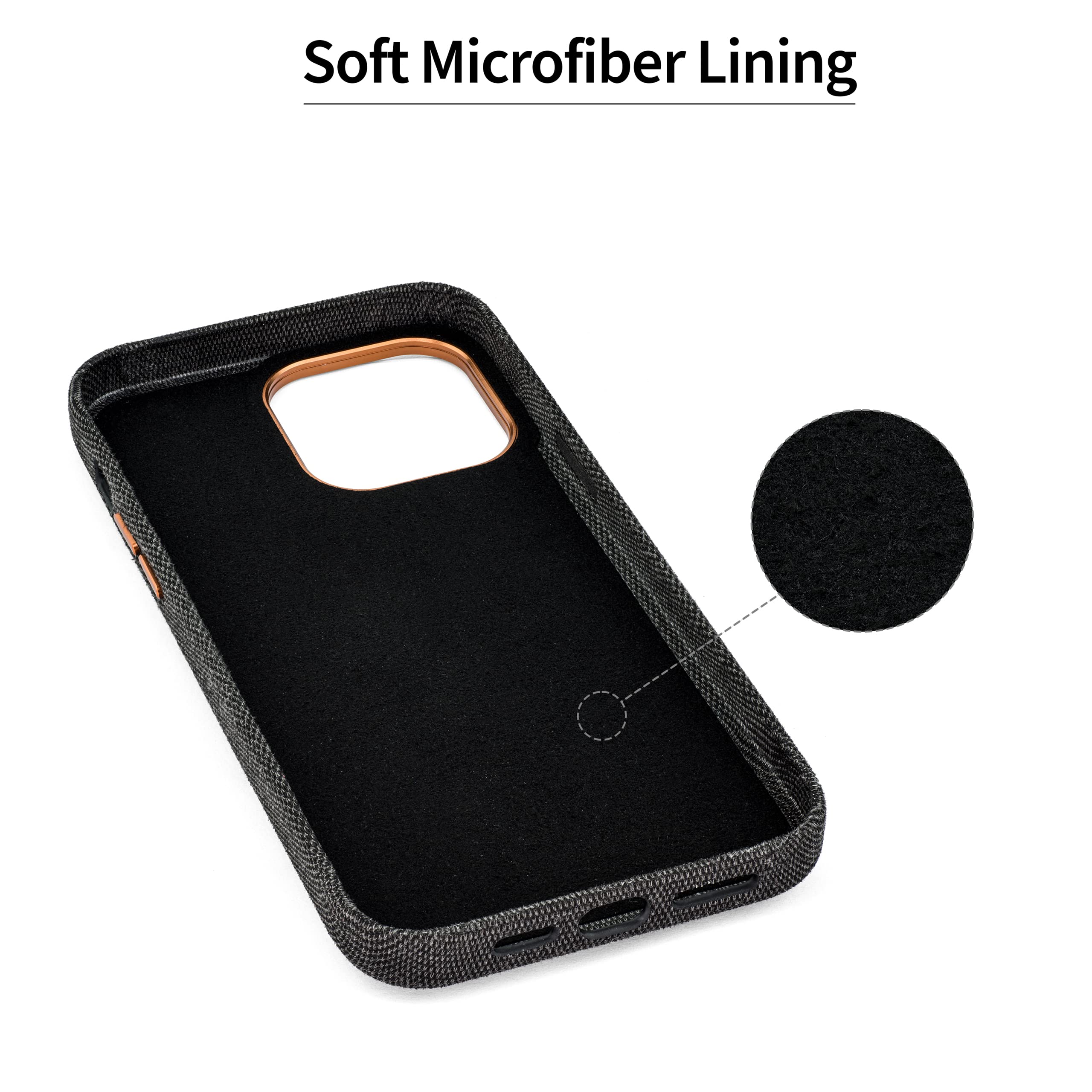 Foto 6 | Tarjetero De Tela Dockem Para Iphone 14 Pro Max Con Placa De Metal - Venta Internacional.