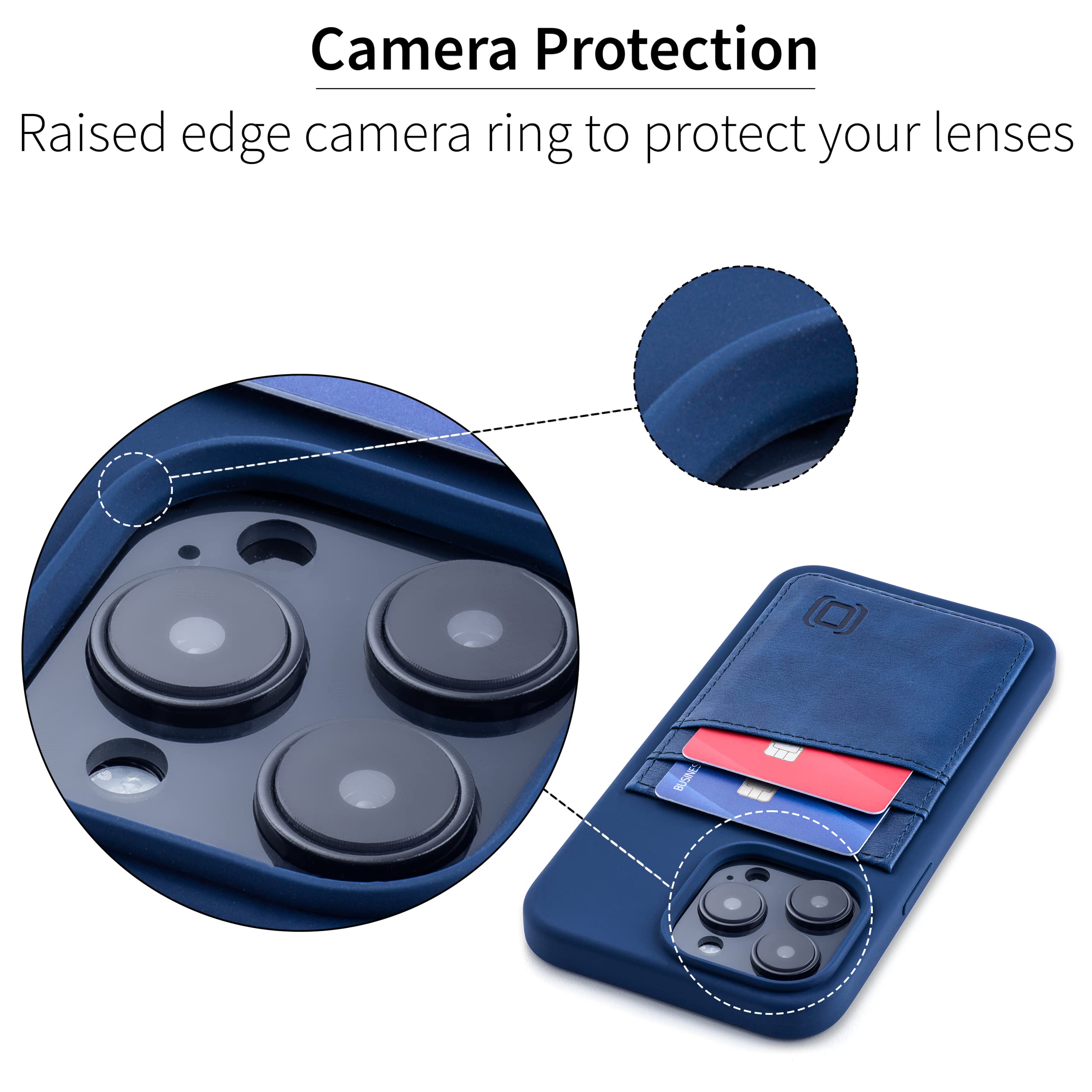 Foto 5 pulgar | Tarjetero Dockem M2l Para Iphone 14 Pro Max Con Cartera Azul Marino - Venta Internacional.
