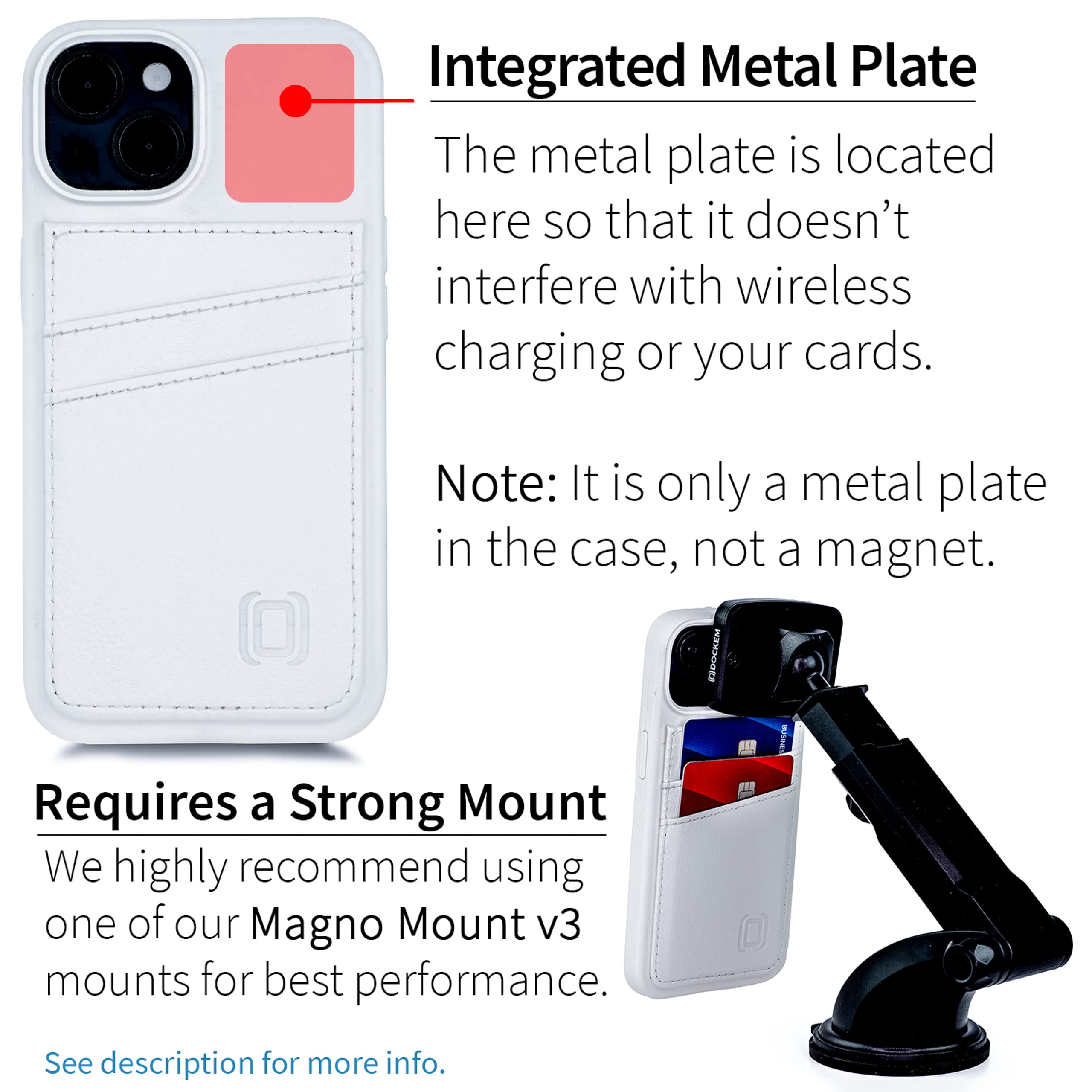 Foto 4 pulgar | Tarjetero Dockem M2l Para Iphone 14 Con Carcasa De Silicona Líquida - Venta Internacional.
