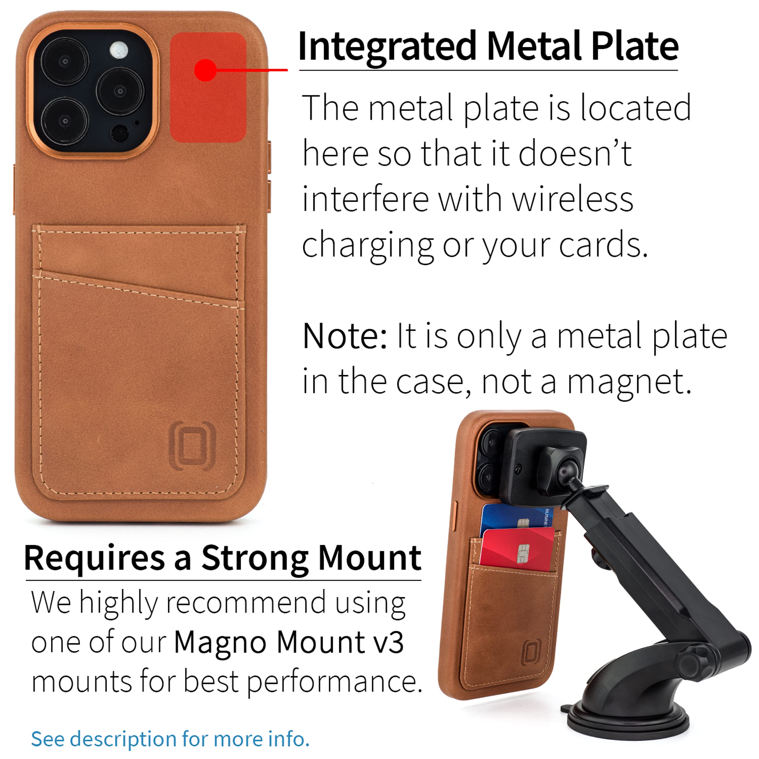 Foto 4 pulgar | Funda De Piel Auténtica Dockem Para Iphone 14 Pro Max, Color Marrón - Venta Internacional.