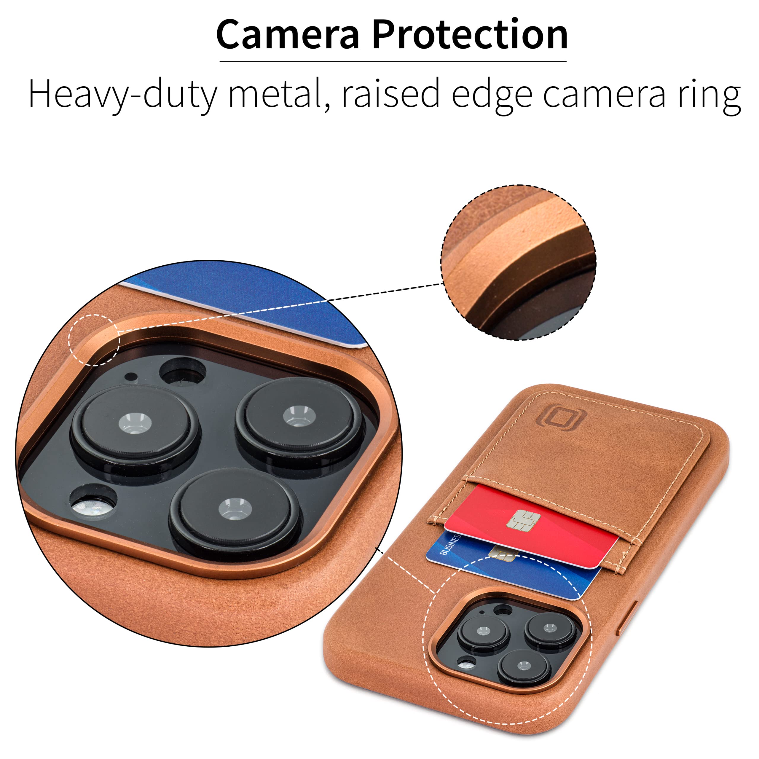Foto 5 pulgar | Funda De Piel Auténtica Dockem Para Iphone 14 Pro Max, Color Marrón - Venta Internacional.