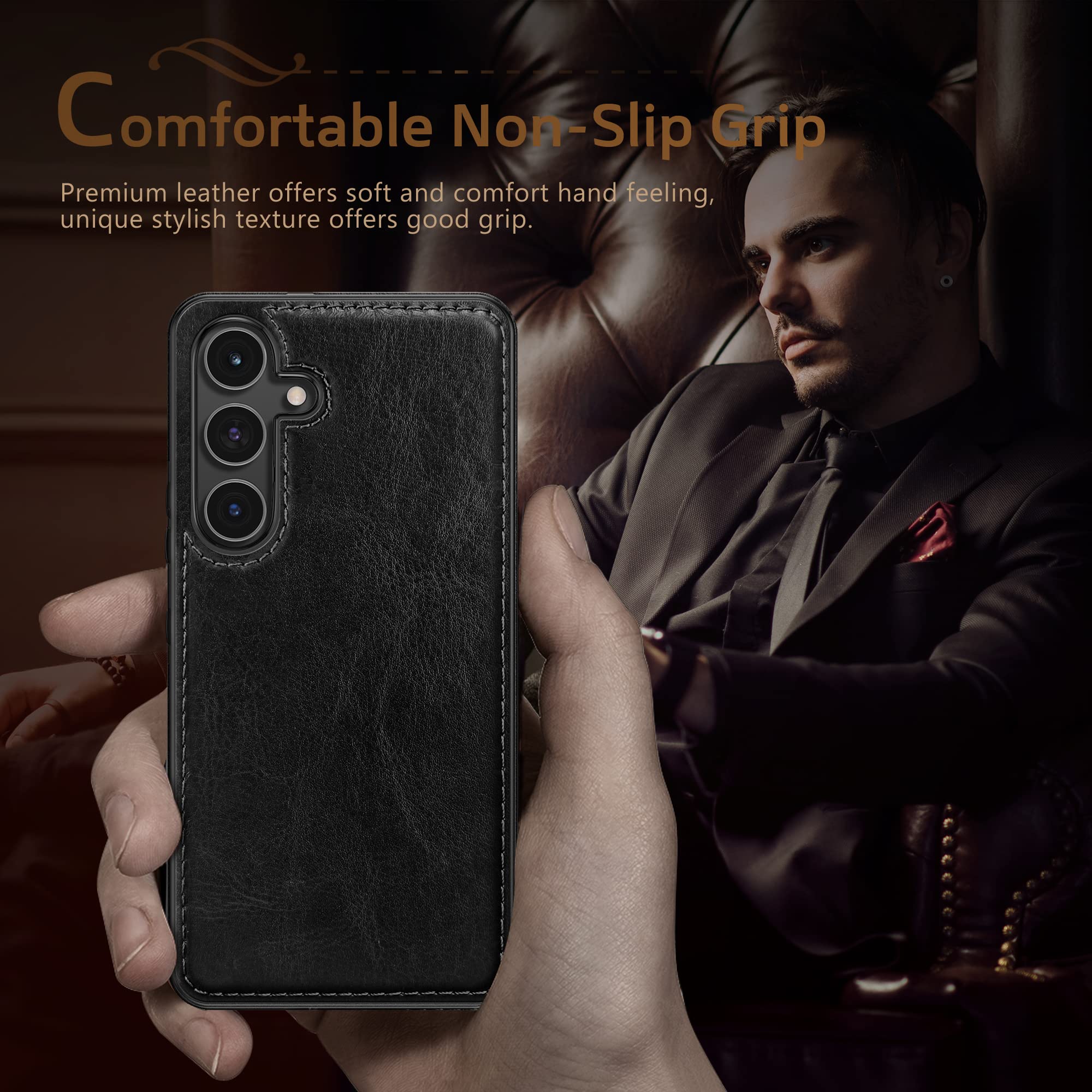 Foto 4 | Funda Lohasic De Piel Sintética Para Samsung Galaxy A54 5g (2023), Color Azul - Venta Internacional.