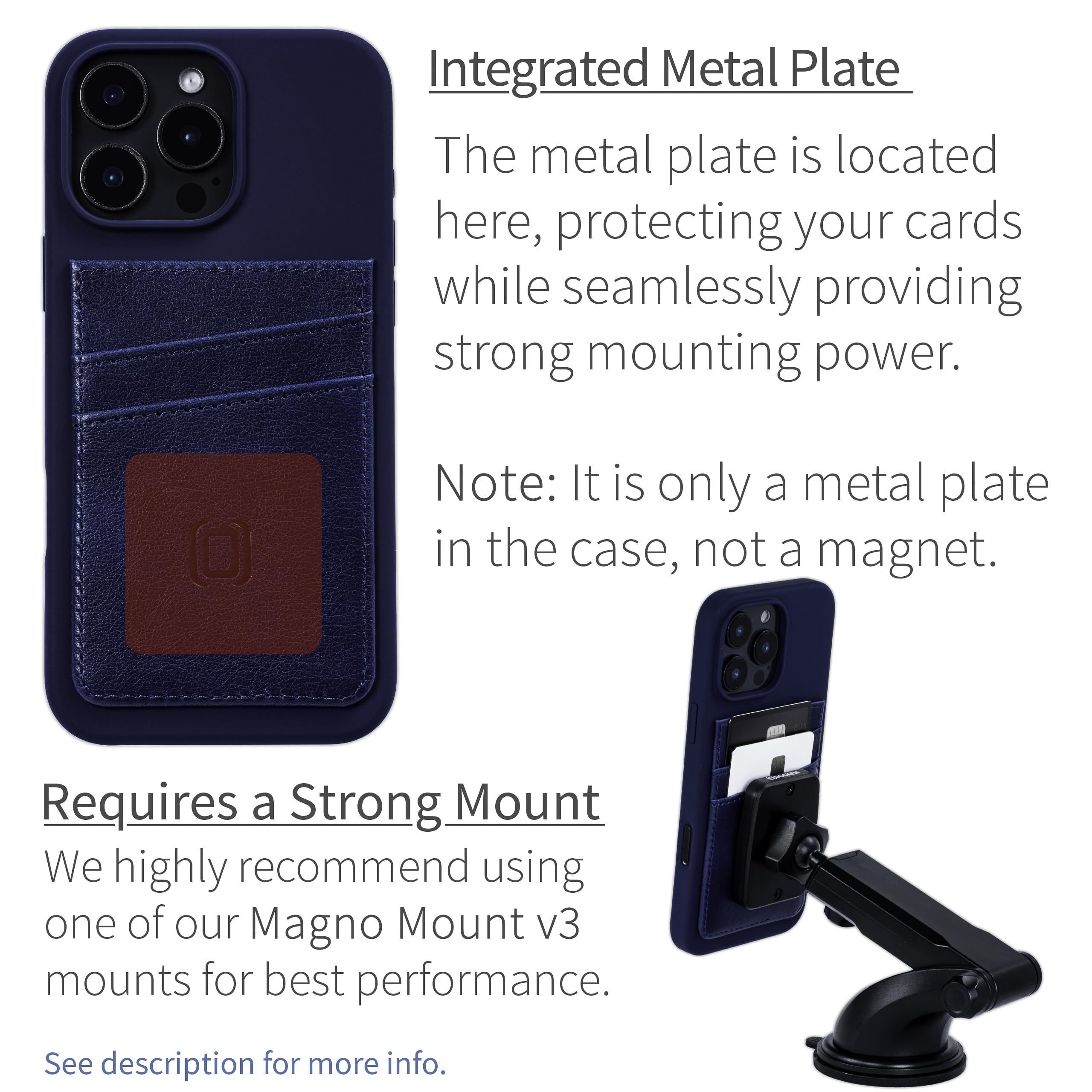Foto 3 | Tarjetero Dockem Para Iphone 16 Pro Max Con Silicona Líquida - Venta Internacional.