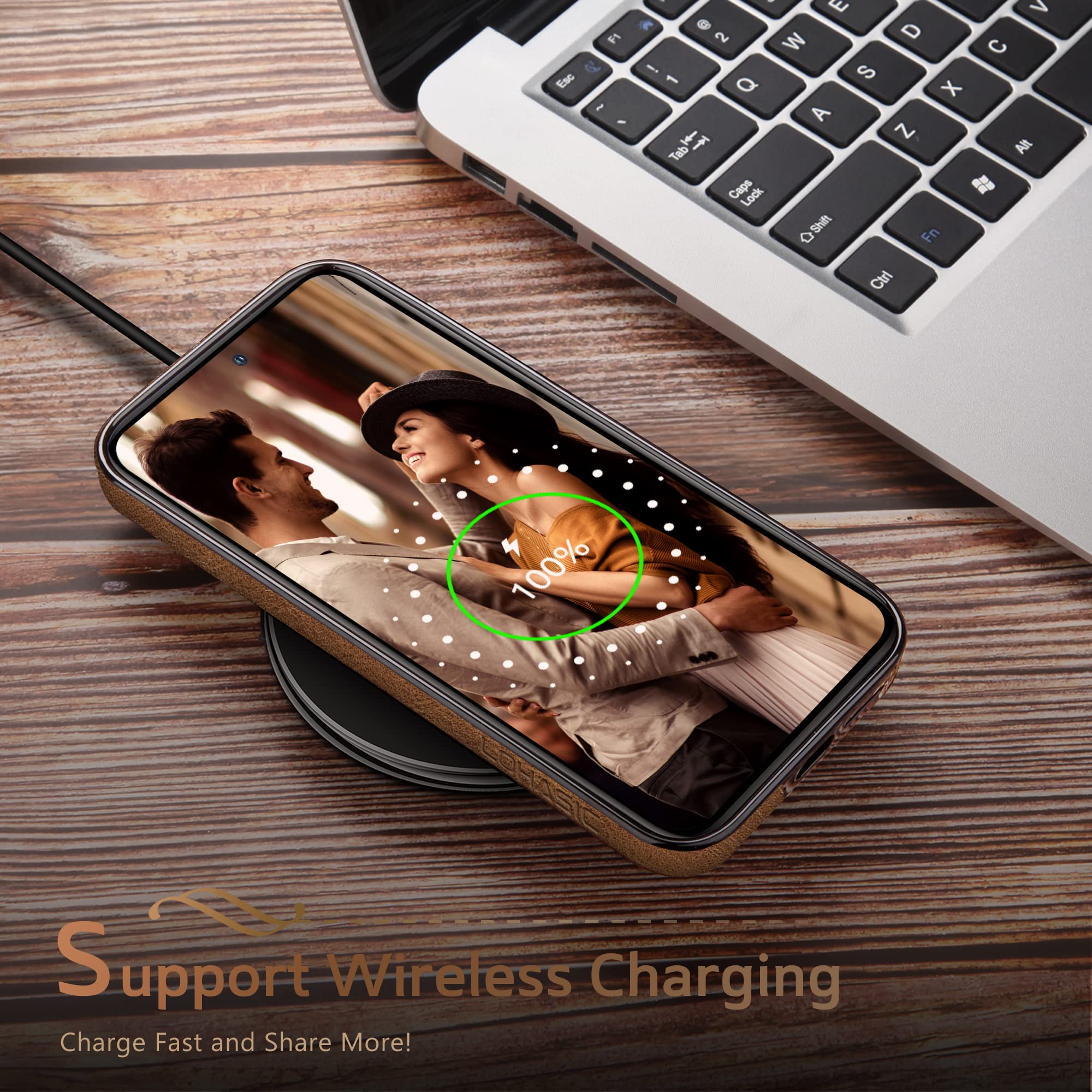 Foto 7 | Funda De Teléfono Lohasic Para Samsung Galaxy A54 5g De Piel Sintética, Color Marrón - Venta Internacional.