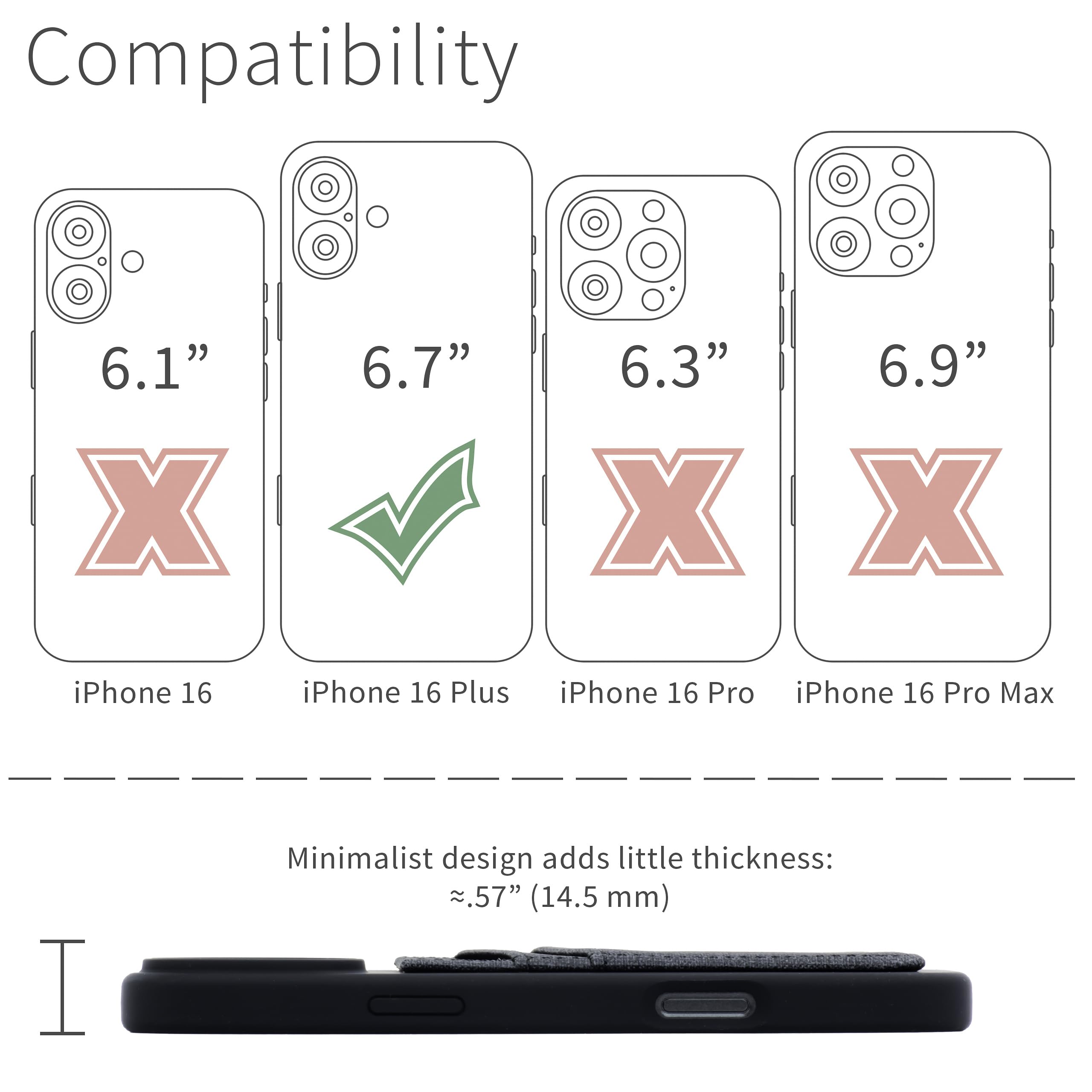 Foto 3 pulgar | Tarjetero Dockem Para Iphone 16 Plus Con Carcasa De Silicona Líquida - Venta Internacional.