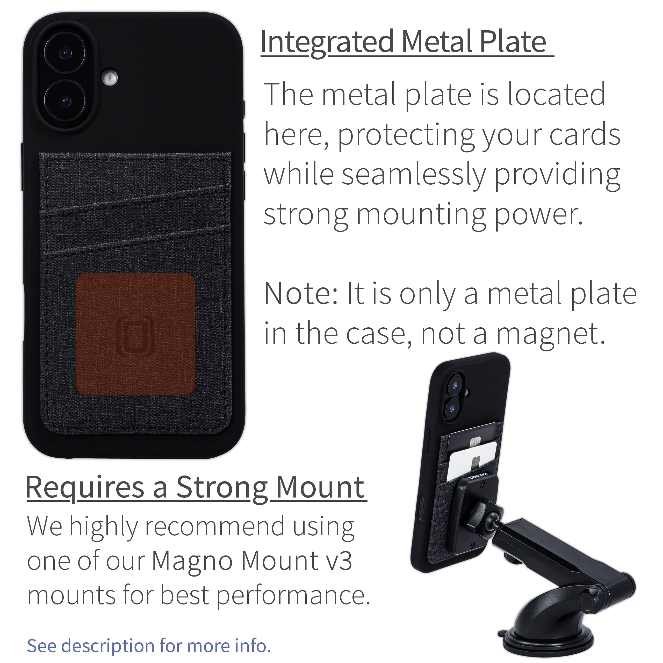 Foto 4 pulgar | Tarjetero Dockem Para Iphone 16 Plus Con Carcasa De Silicona Líquida - Venta Internacional.