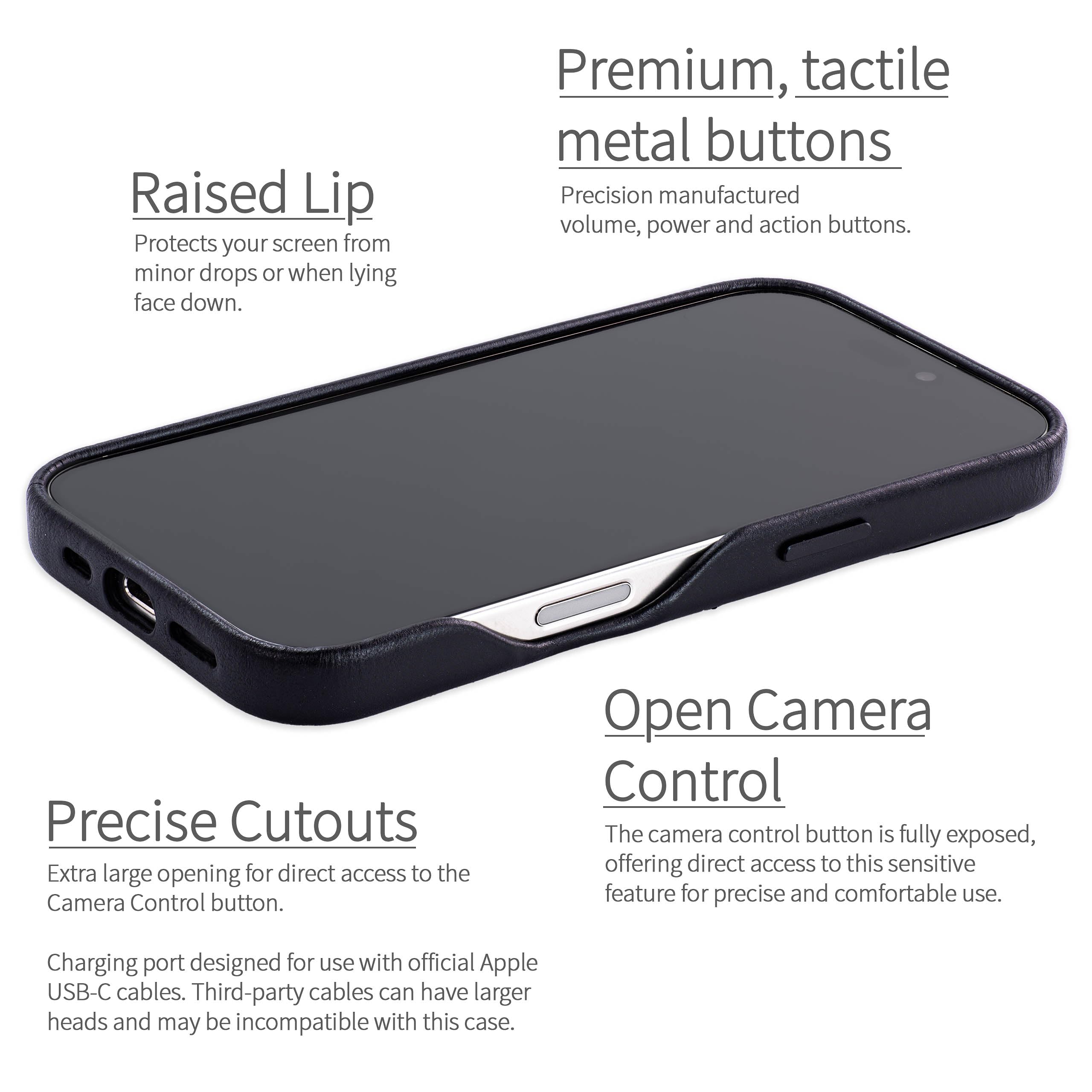 Foto 4 pulgar | Tarjetero Dockem Genuine Leather V2 Para Iphone 16 Pro, Color Negro - Venta Internacional.