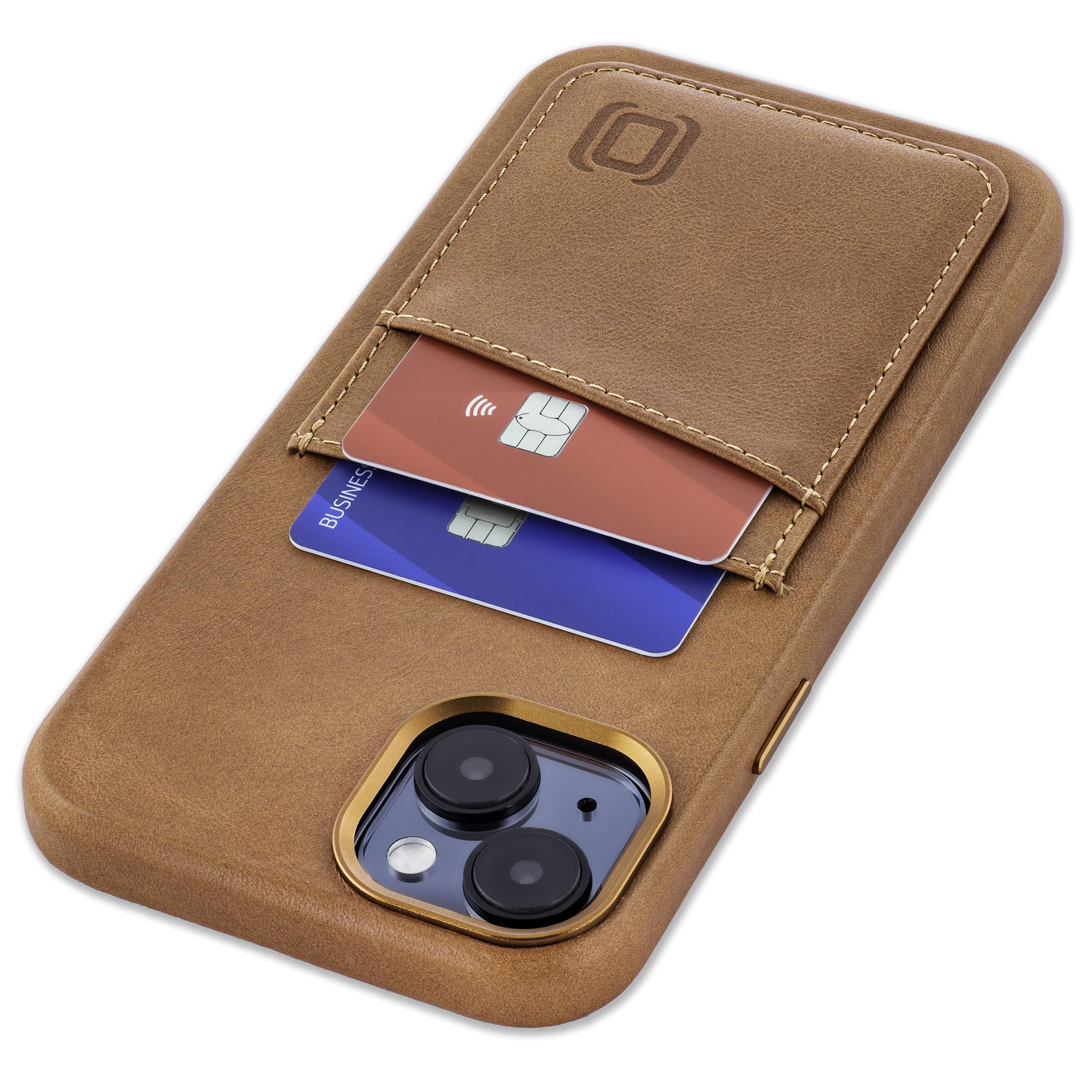 Foto 2 pulgar | Tarjetero Dockem De Piel Auténtica Para Iphone 15 Plus Light Br - Venta Internacional.