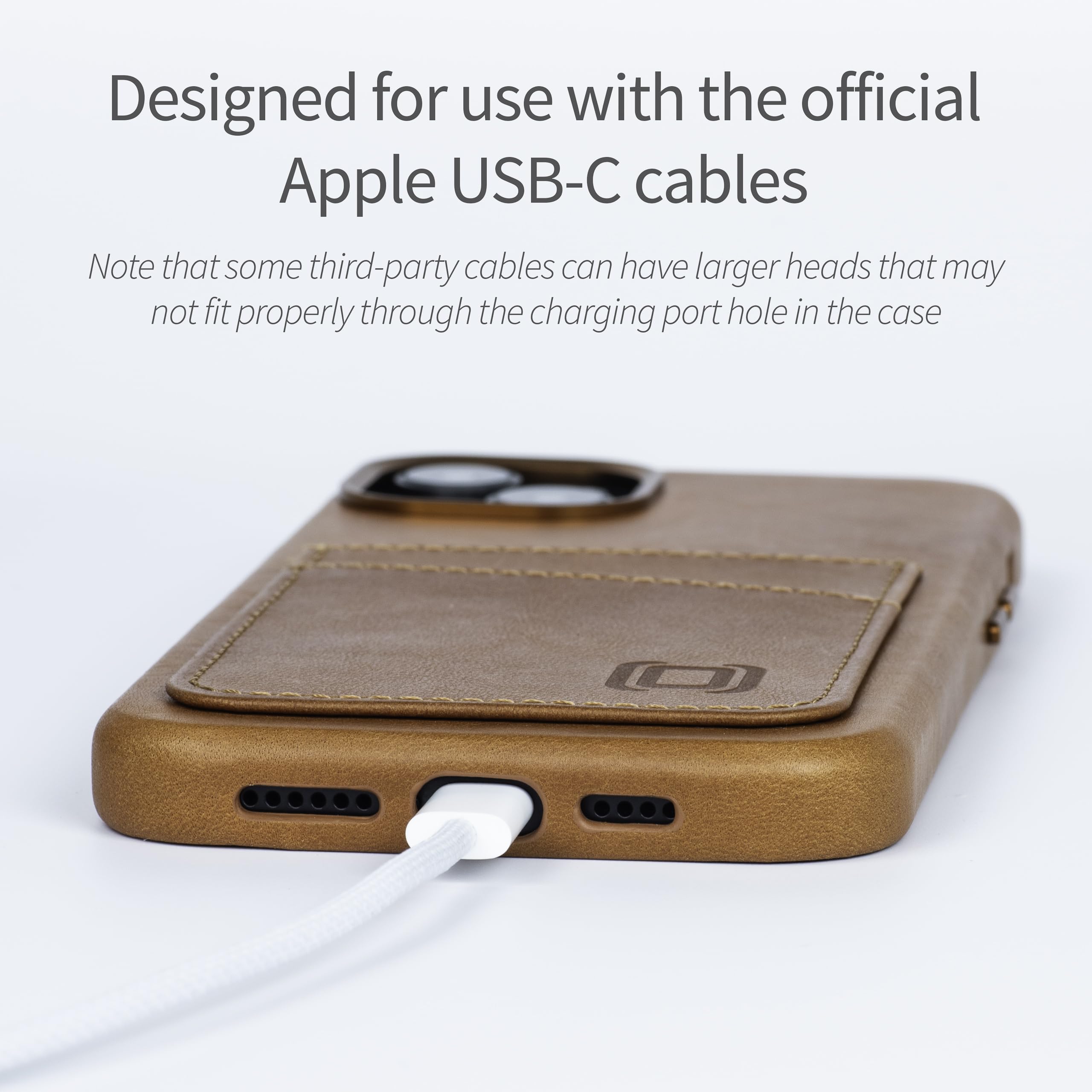 Foto 4 pulgar | Tarjetero Dockem De Piel Auténtica Para Iphone 15 Plus Light Br - Venta Internacional.