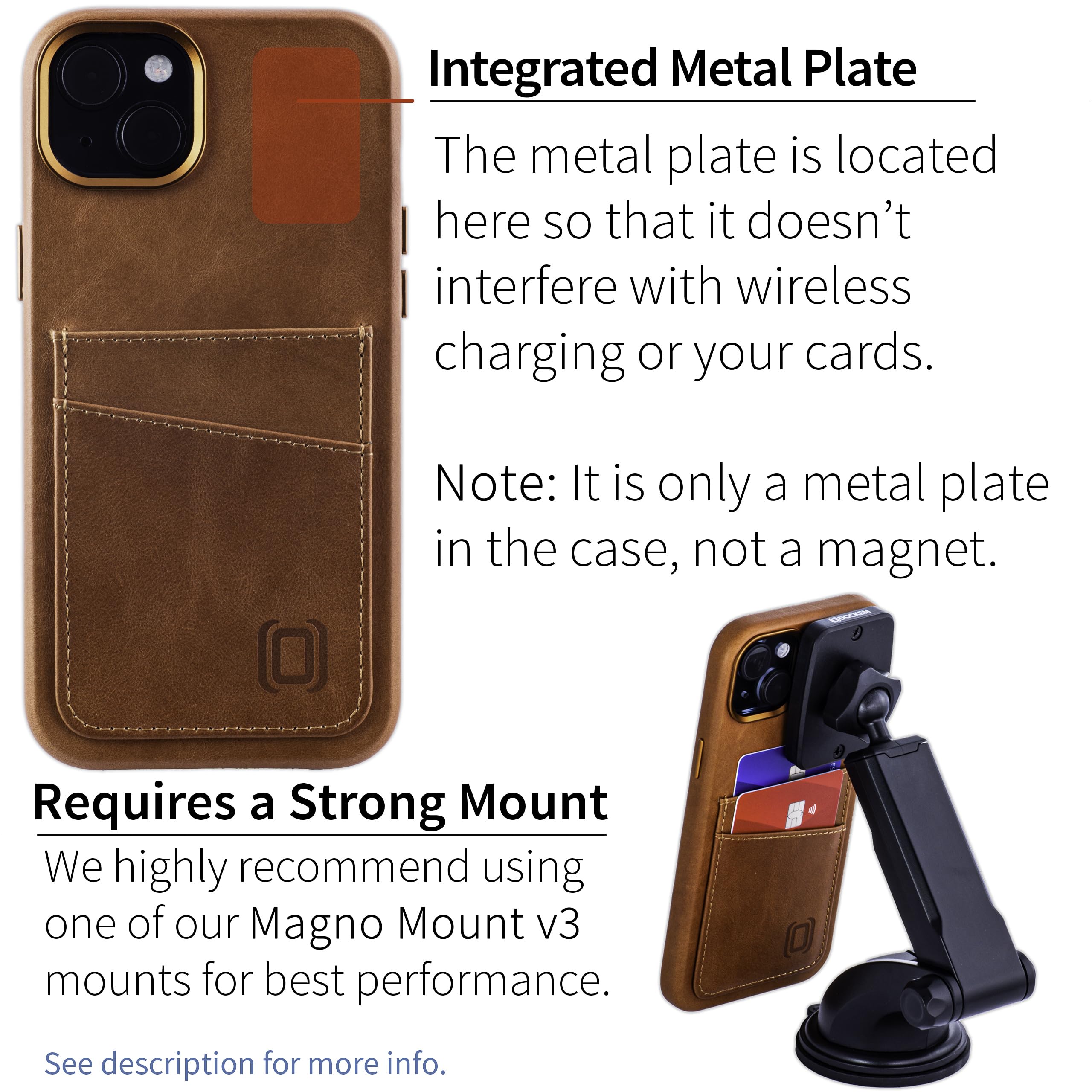 Foto 5 pulgar | Tarjetero Dockem De Piel Auténtica Para Iphone 15 Plus Light Br - Venta Internacional.