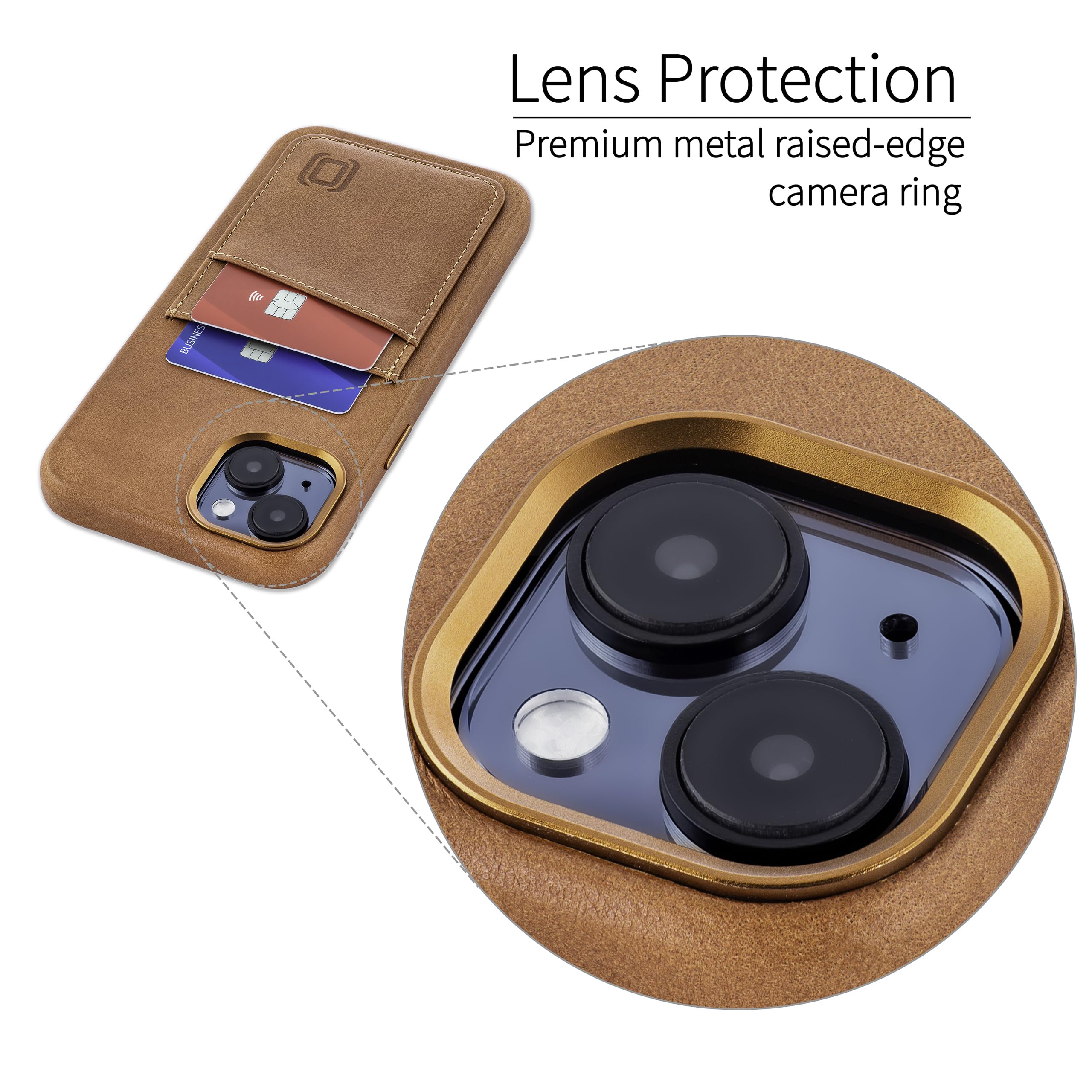Foto 8 pulgar | Tarjetero Dockem De Piel Auténtica Para Iphone 15 Plus Light Br - Venta Internacional.