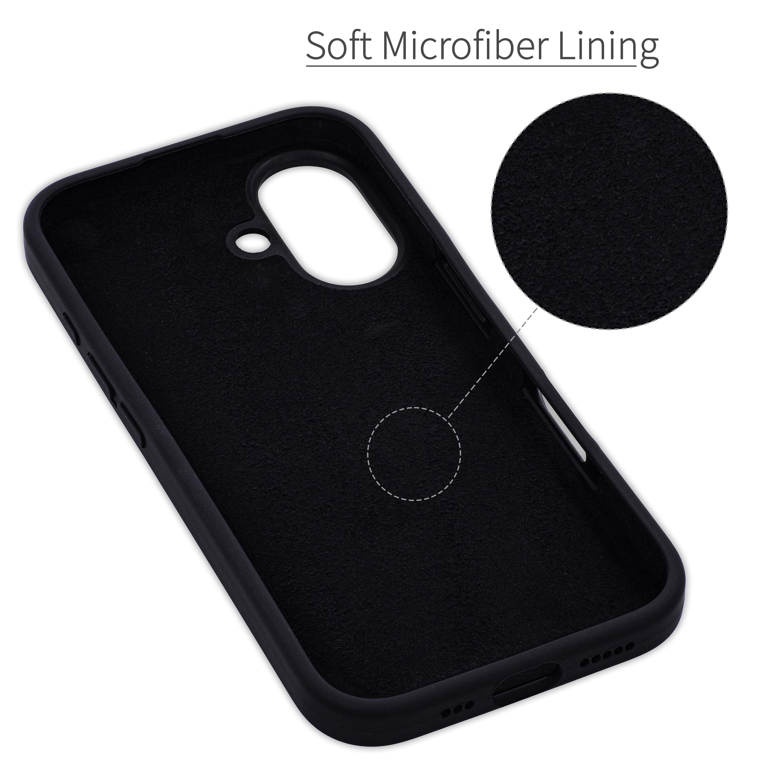 Foto 6 pulgar | Tarjetero Dockem Para Iphone 16 Con Carcasa De Silicona Líquida, Color Negro - Venta Internacional.