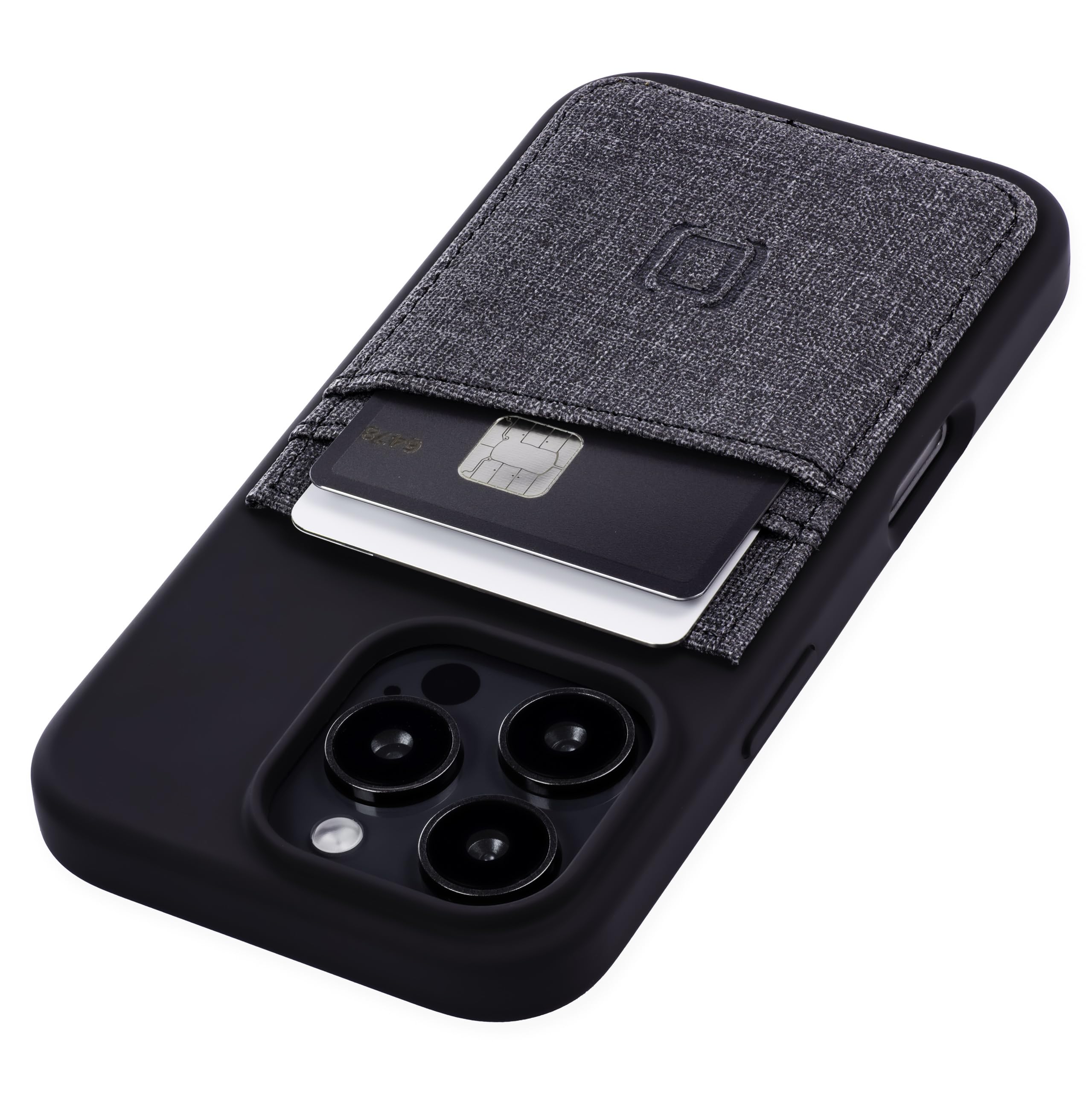 Tarjetero Dockem Para Iphone 16 Pro Con Carcasa De Silicona Líquida - Venta Internacional.