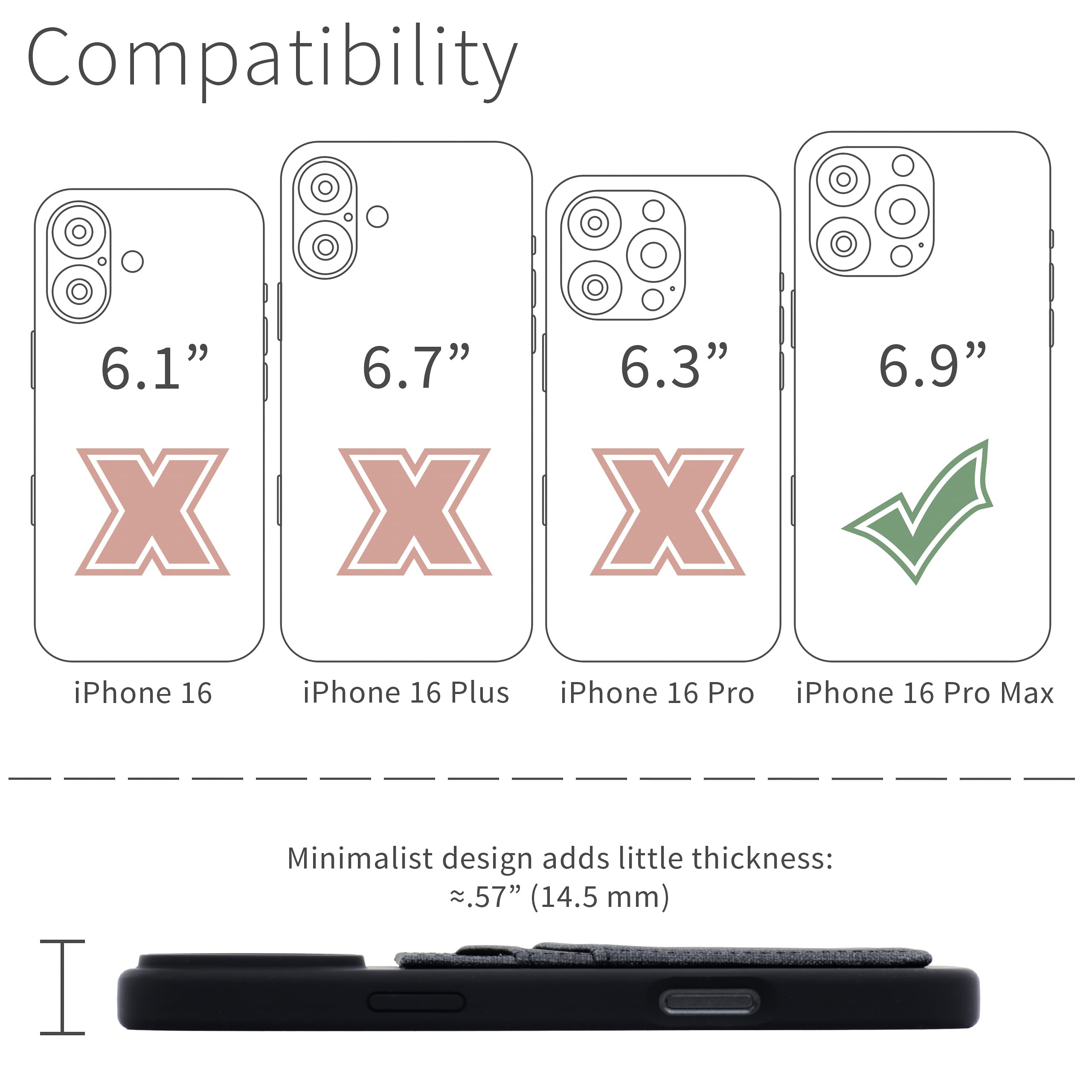 Foto 3 pulgar | Tarjetero Dockem Para Iphone 16 Pro Max Con Silicona Líquida - Venta Internacional.