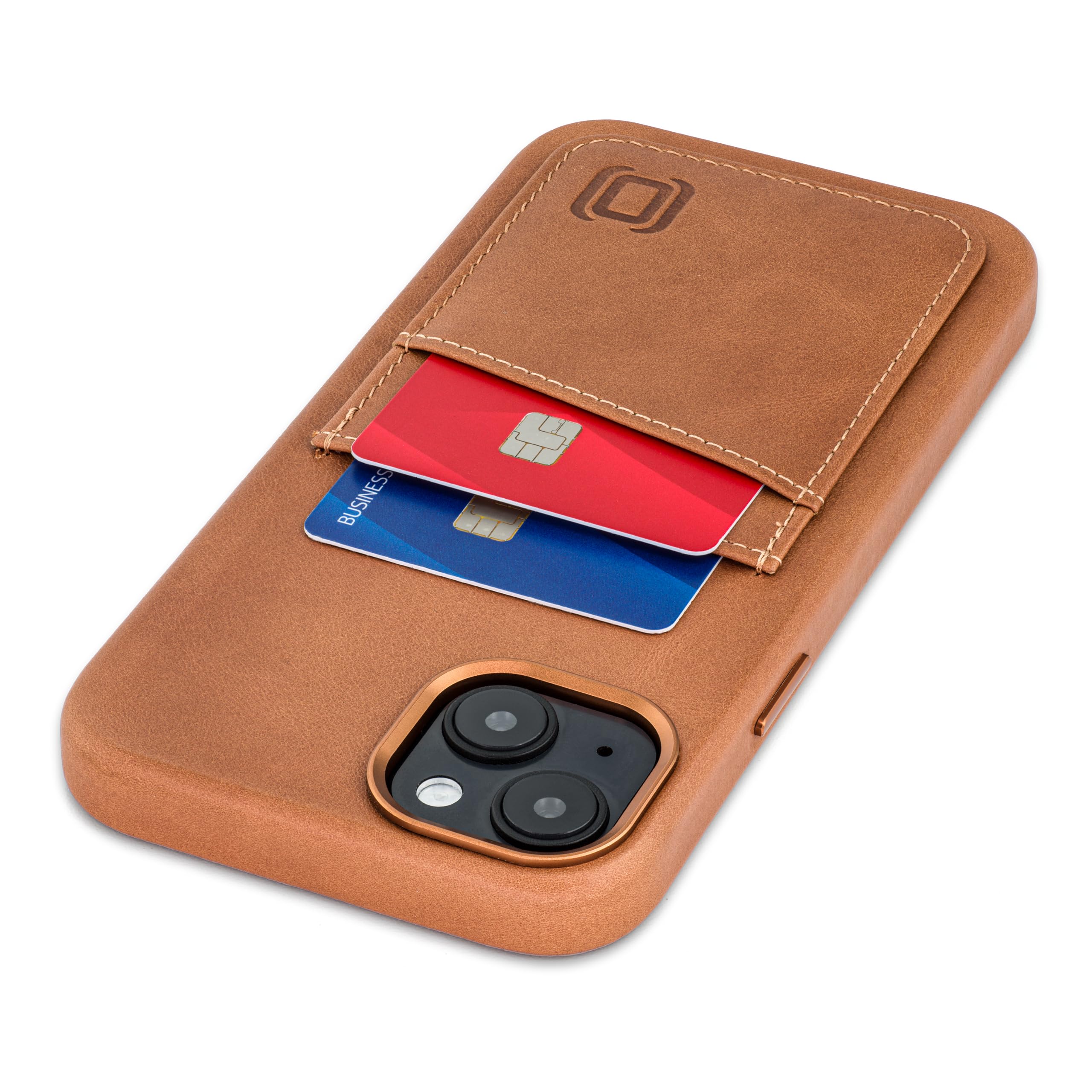 Funda De Piel Auténtica Dockem Para Iphone 14 Plus, Color Marrón Claro - Venta Internacional.