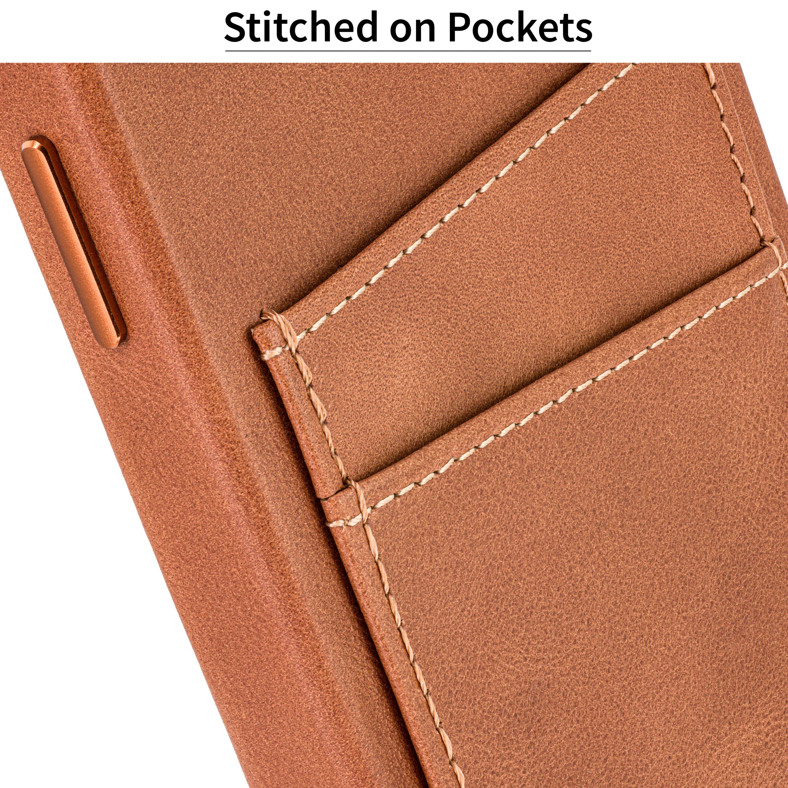 Foto 7 | Funda De Piel Auténtica Dockem Para Iphone 14 Plus, Color Marrón Claro - Venta Internacional.