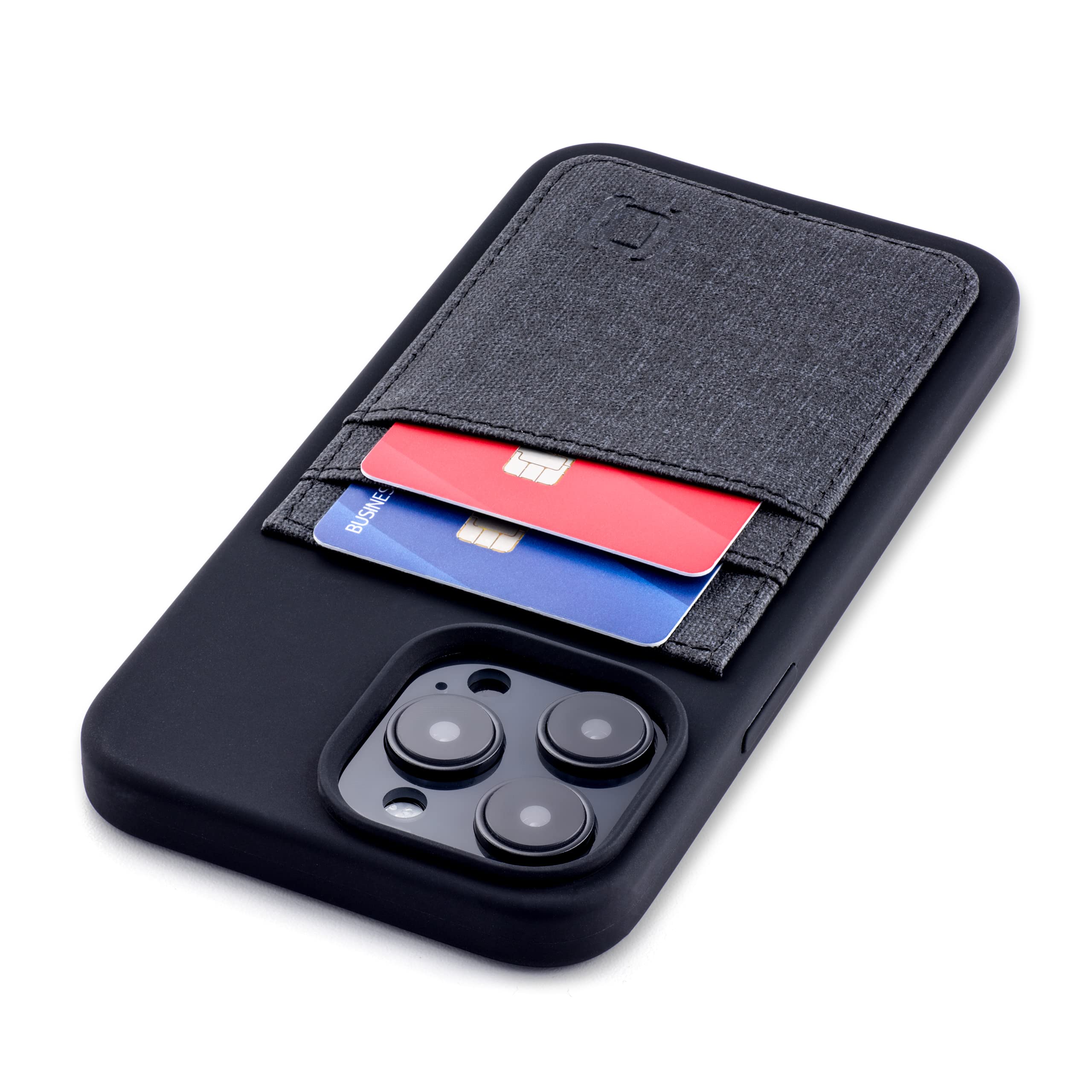 Foto 2 pulgar | Funda De Tarjeta Dockem Para Iphone 14 Pro Max Con Silicona Líquida Negra - Venta Internacional.
