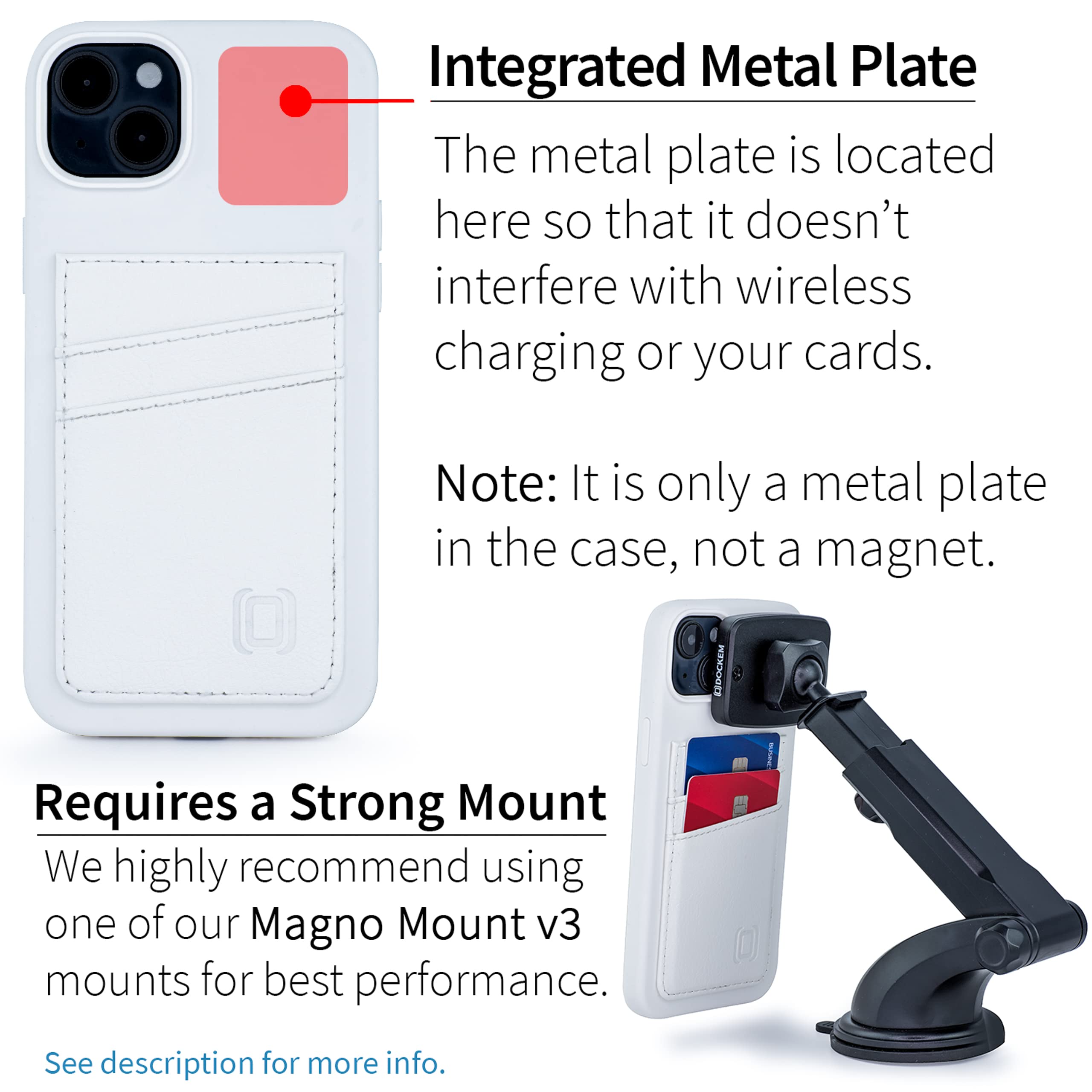 Foto 4 pulgar | Tarjetero Dockem M2l Para Iphone 14 Plus Con Silicona Líquida - Venta Internacional.