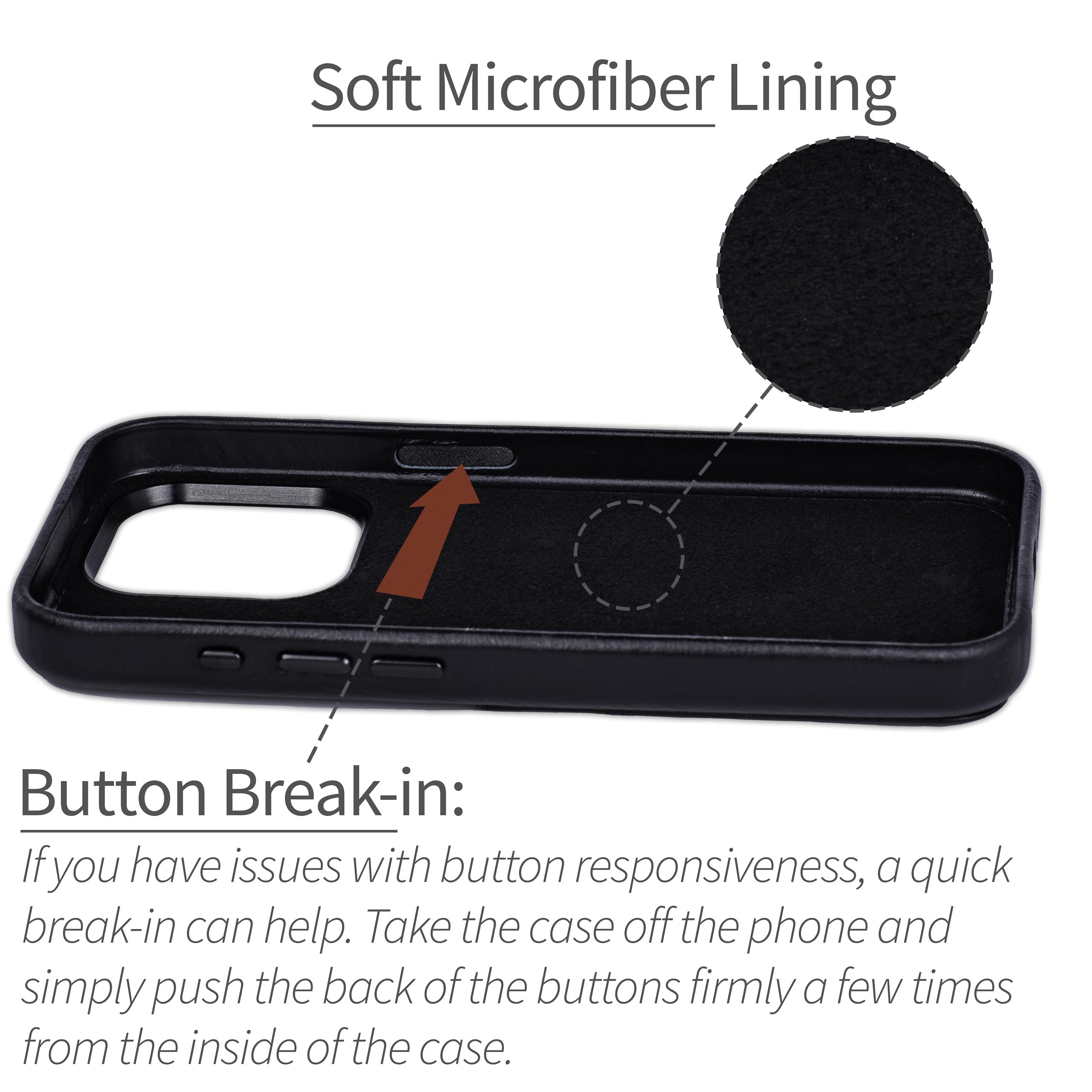 Foto 6 | Tarjetero Dockem De Piel Auténtica Para Iphone 15 Pro, Color Negro - Venta Internacional.