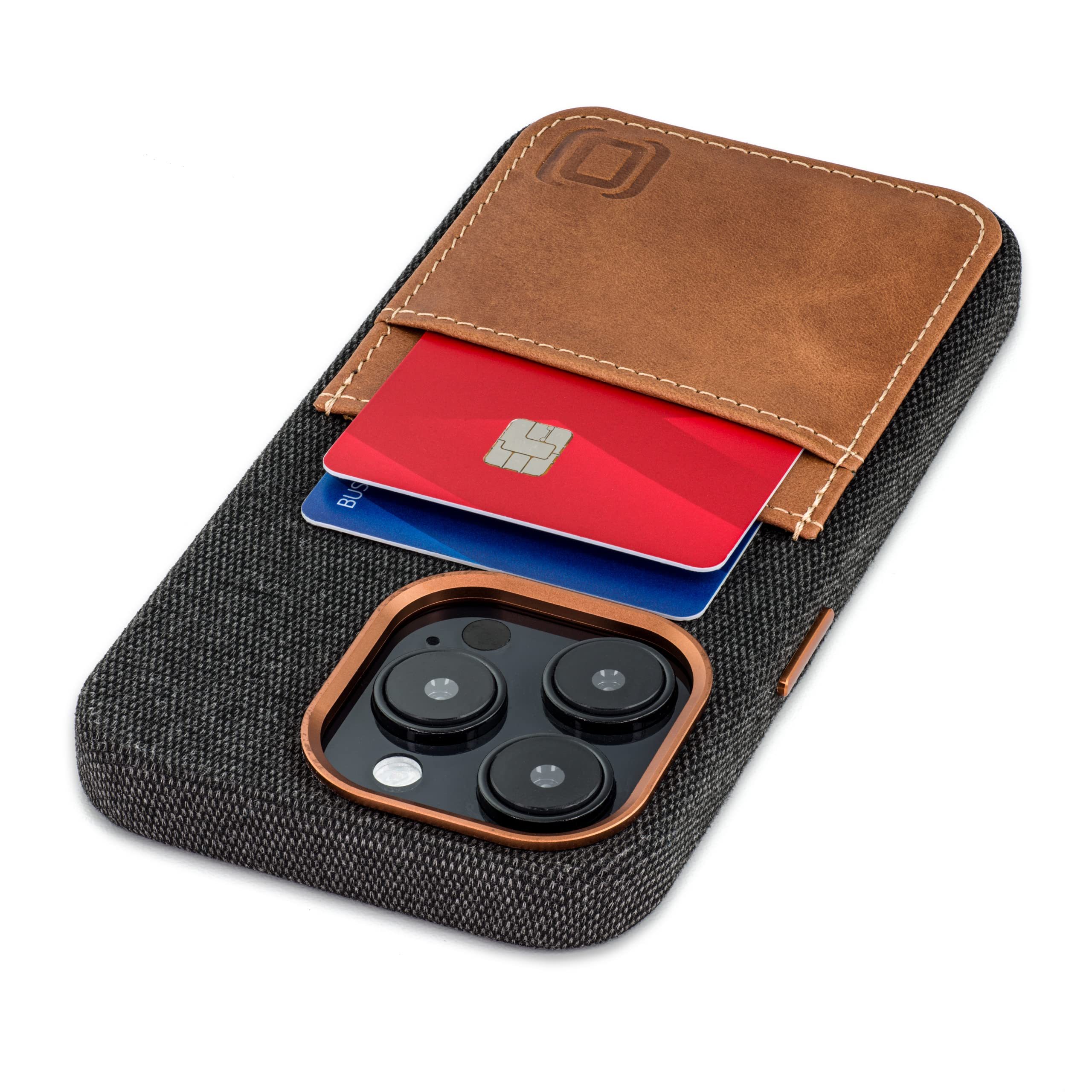 Foto 2 pulgar | Tarjetero Dockem Para Iphone 14 Pro De Tela Con Cartera De Piel - Venta Internacional.