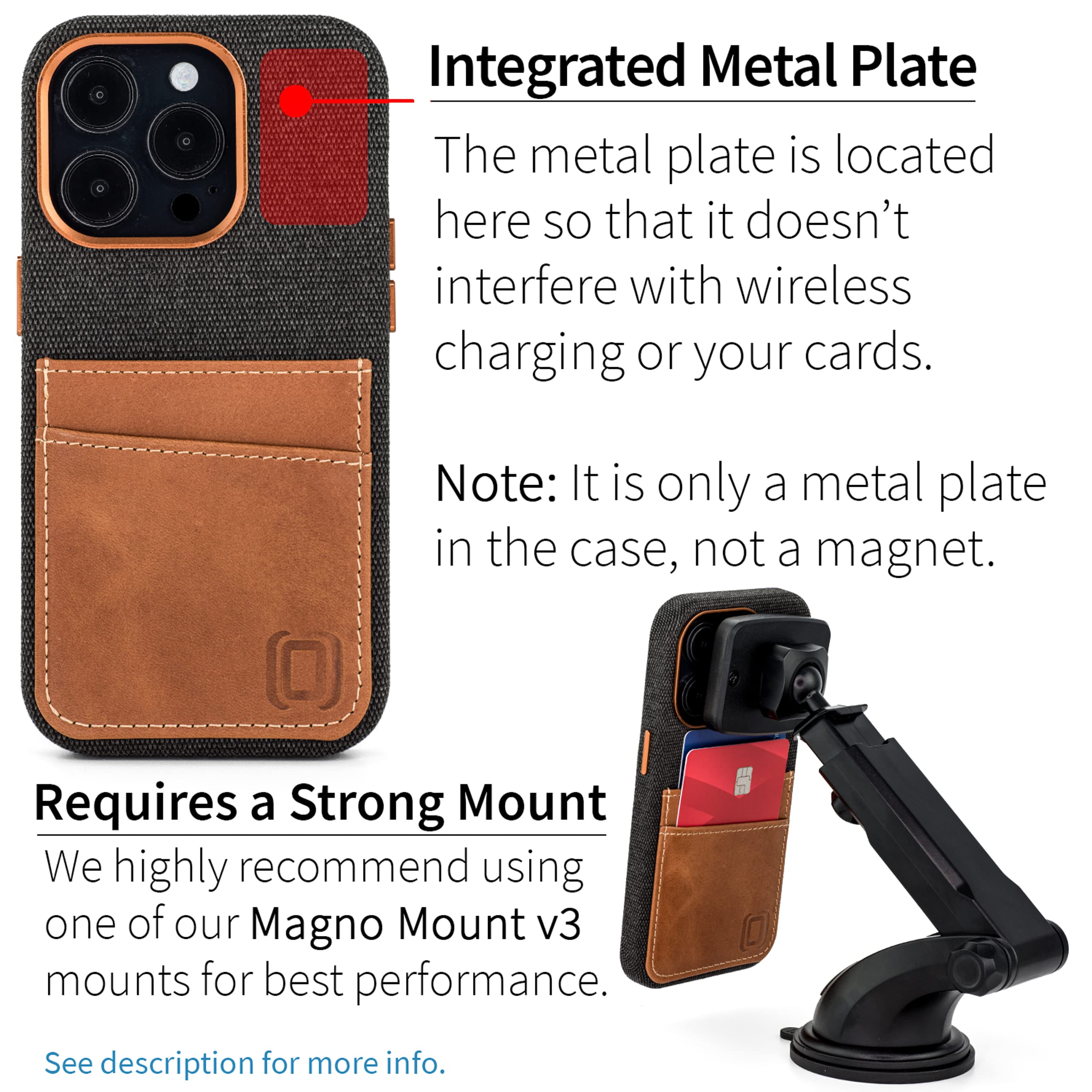 Foto 4 pulgar | Tarjetero Dockem Para Iphone 14 Pro De Tela Con Cartera De Piel - Venta Internacional.