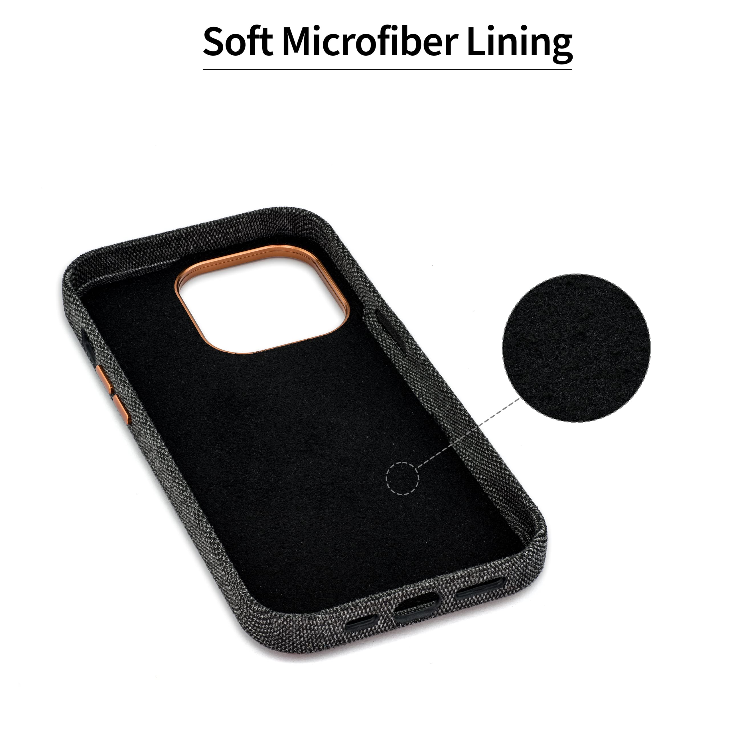 Foto 7 pulgar | Tarjetero Dockem Para Iphone 14 Pro De Tela Con Cartera De Piel - Venta Internacional.