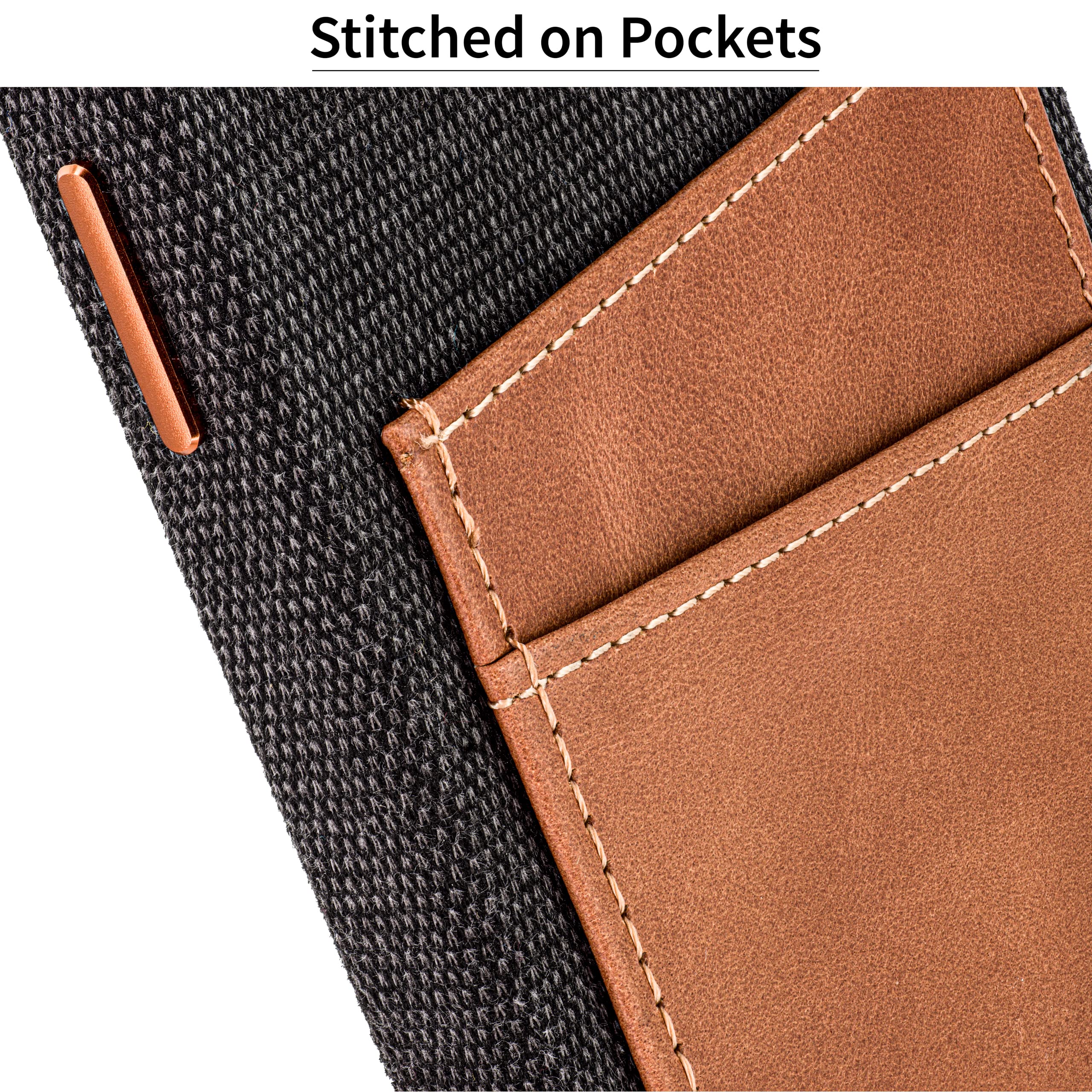 Foto 7 | Tarjetero Dockem Para Iphone 14 Pro De Tela Con Cartera De Piel - Venta Internacional.