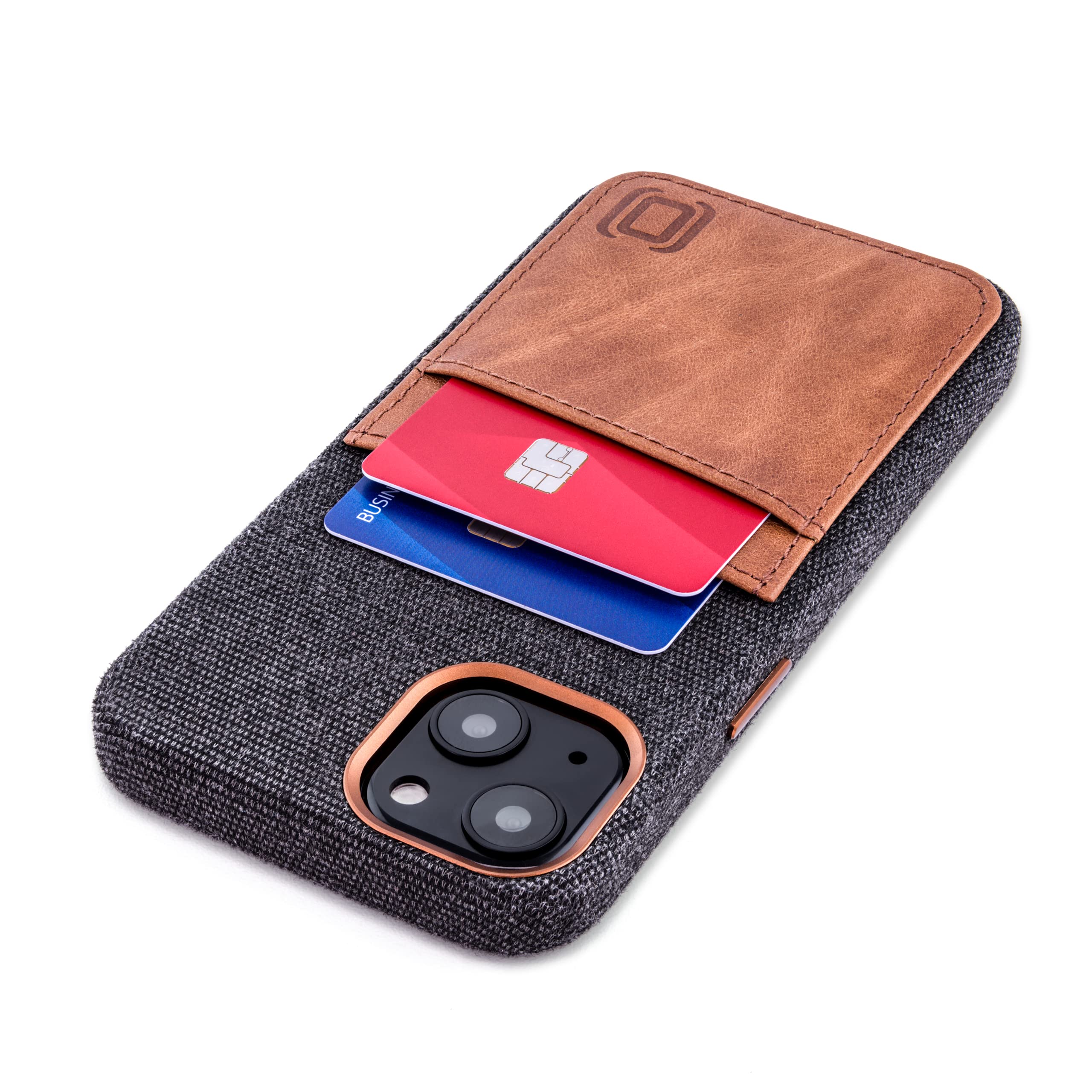 Foto 2 pulgar | Tarjetero Dockem Fabric Para Iphone 13 6.1 Con Cartera De Piel - Venta Internacional.