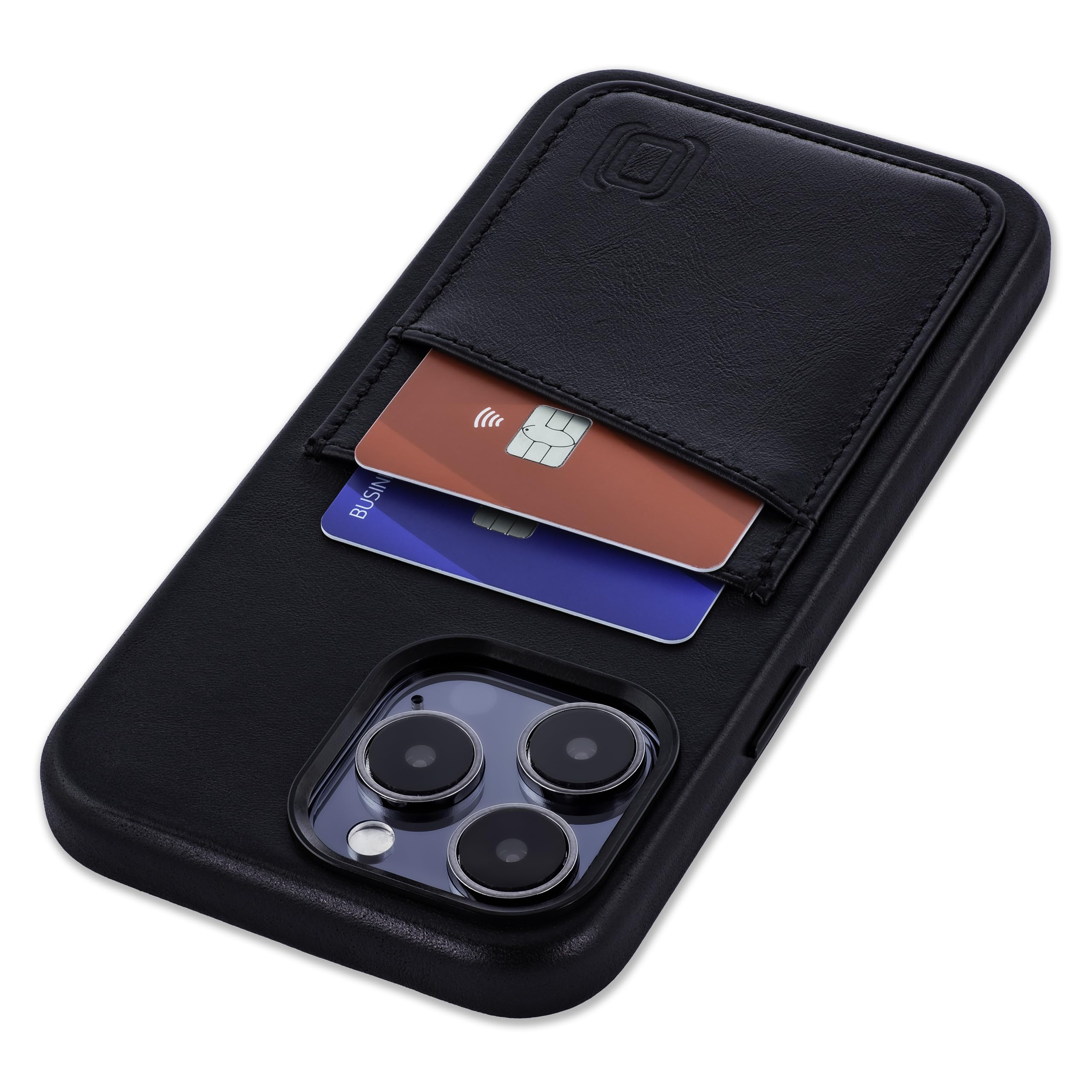 Foto 1 | Tarjetero Dockem De Piel Auténtica Para Iphone 15 Pro Max, Color Negro - Venta Internacional.