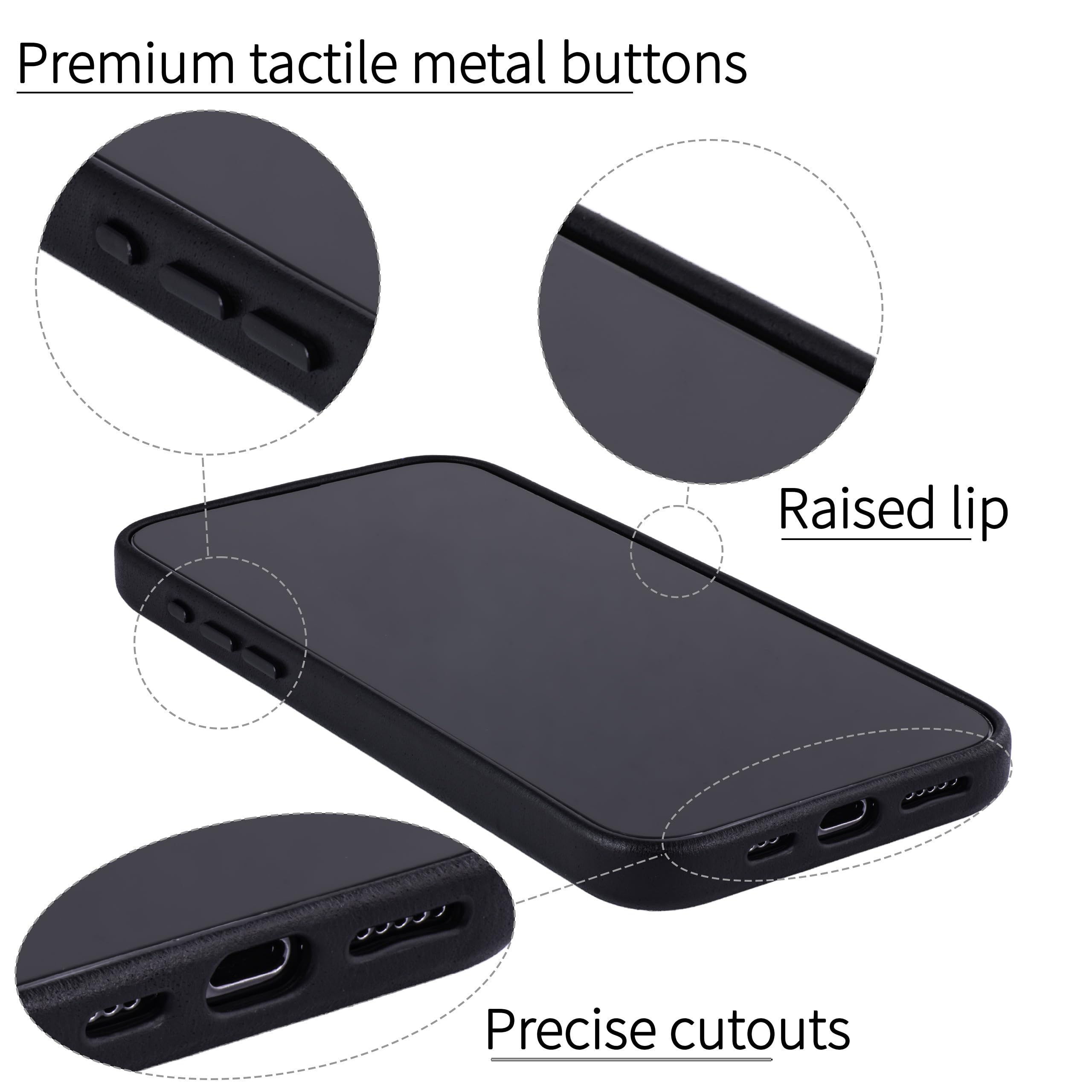 Foto 6 pulgar | Tarjetero Dockem De Piel Auténtica Para Iphone 15 Pro Max, Color Negro - Venta Internacional.