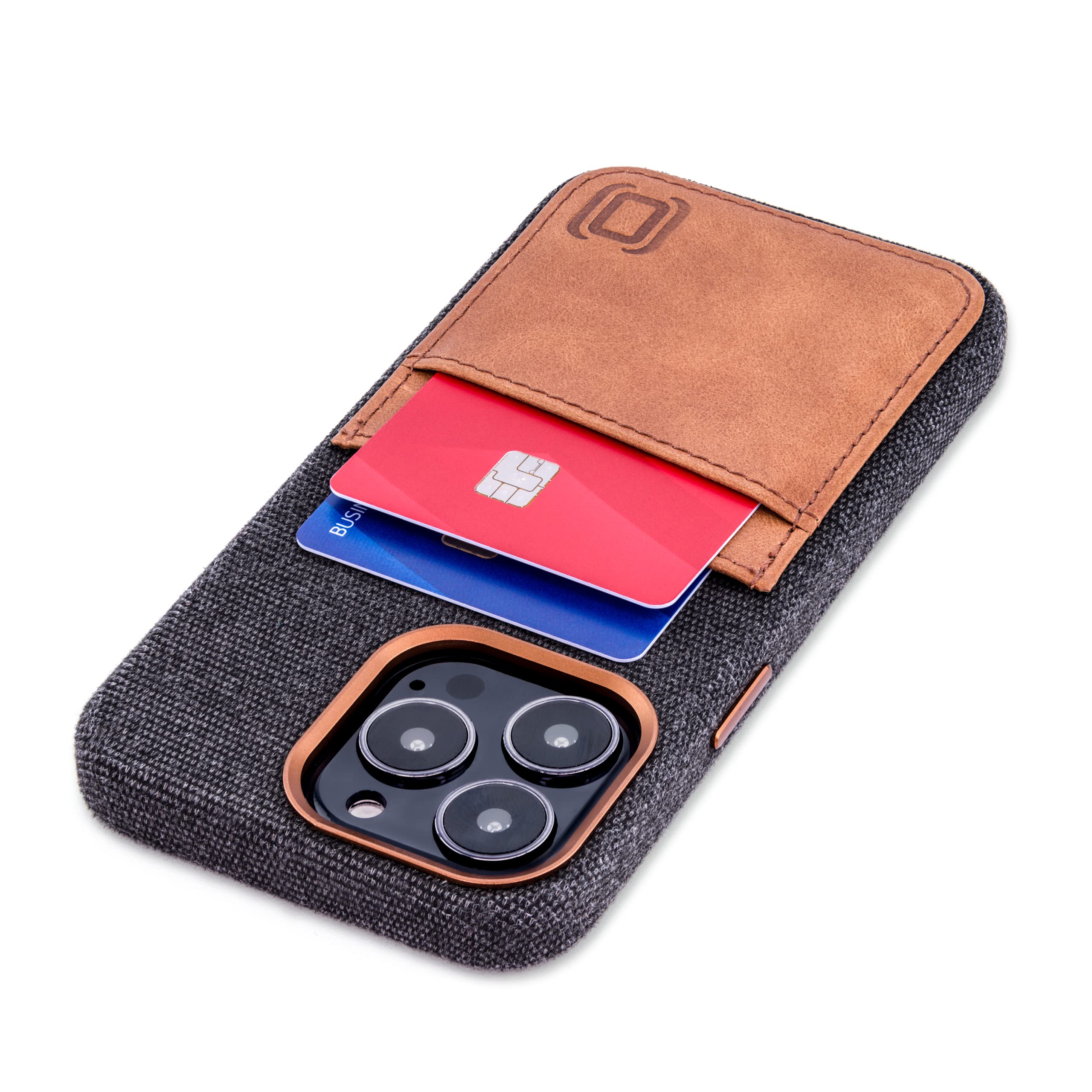 Foto 2 pulgar | Tarjetero Dockem Fabric Para Iphone 13 Pro 6.1 Con Cartera Gris - Venta Internacional.
